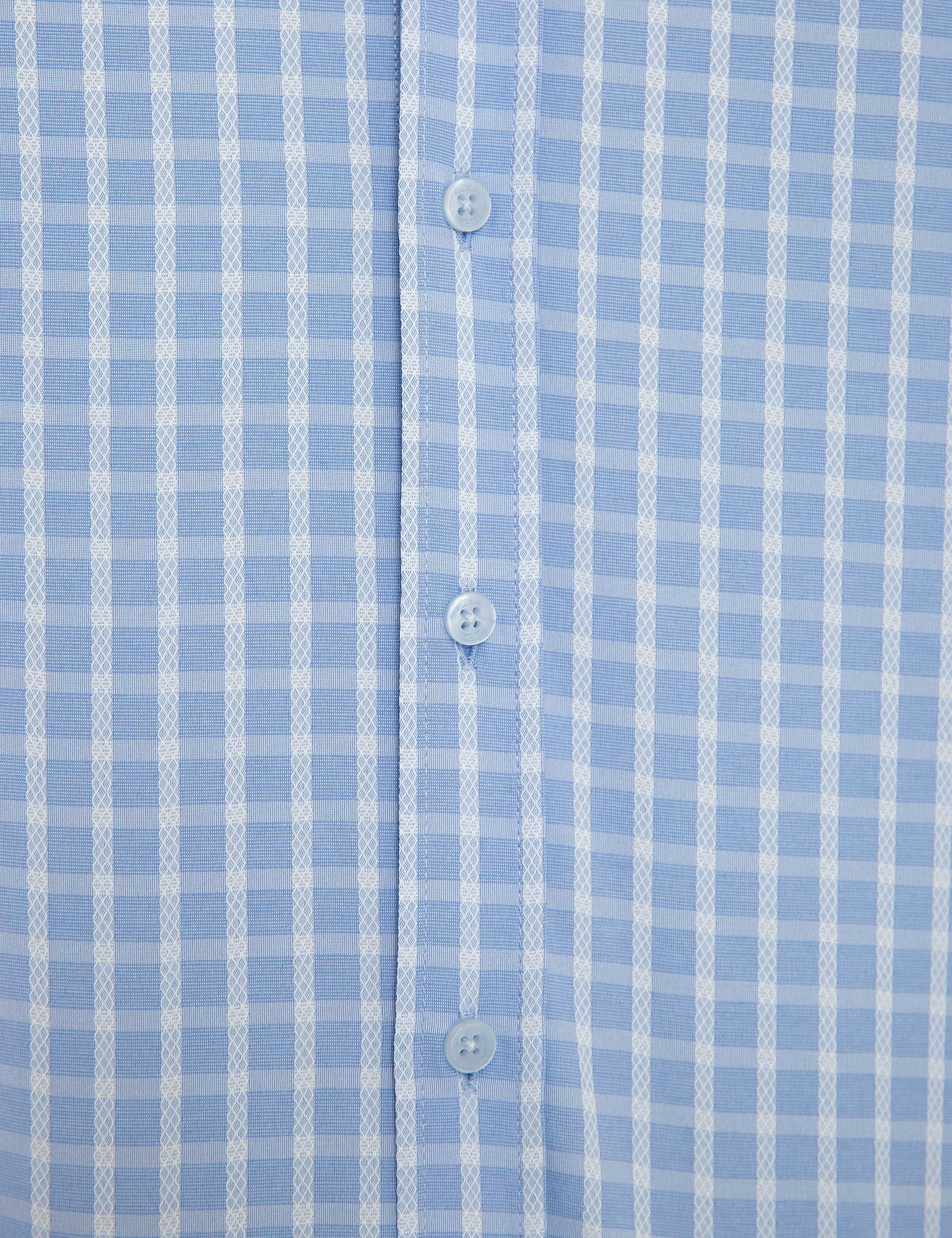 Mavi Slim Fit Gömlek - Image 6