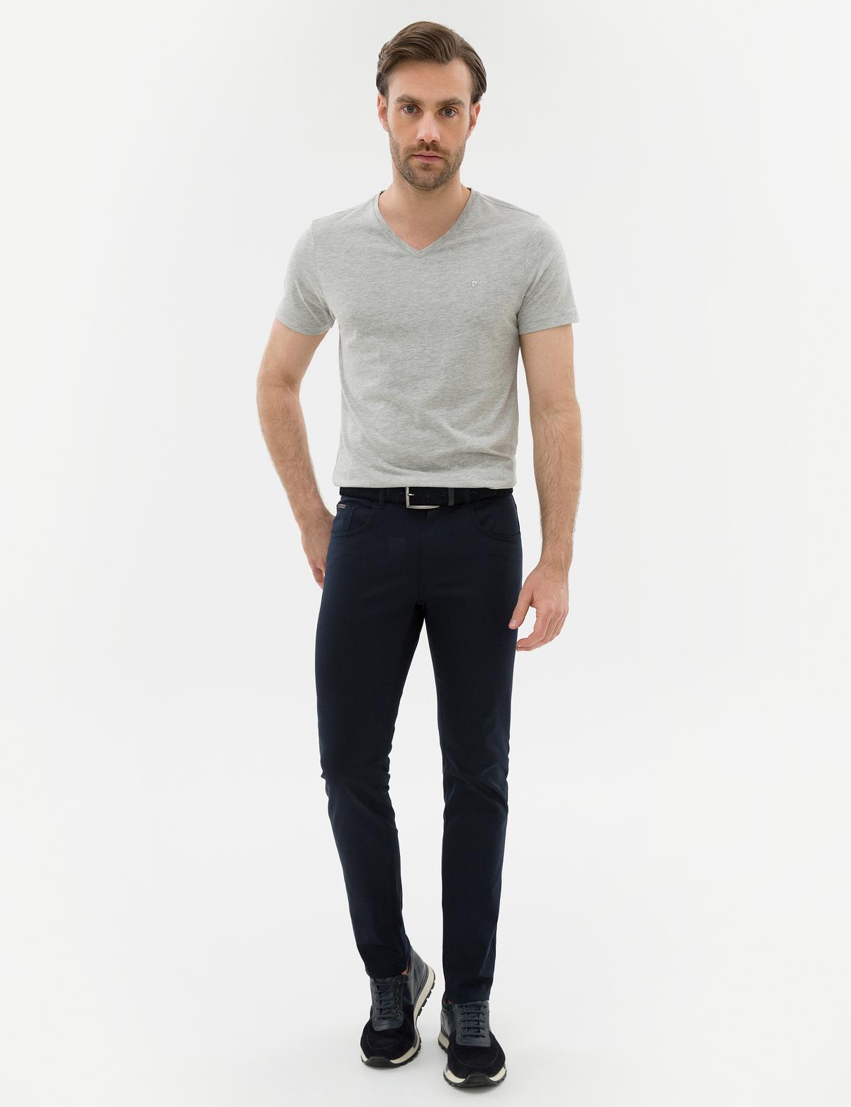 Lacivert Slim Fit Chino Pantolon