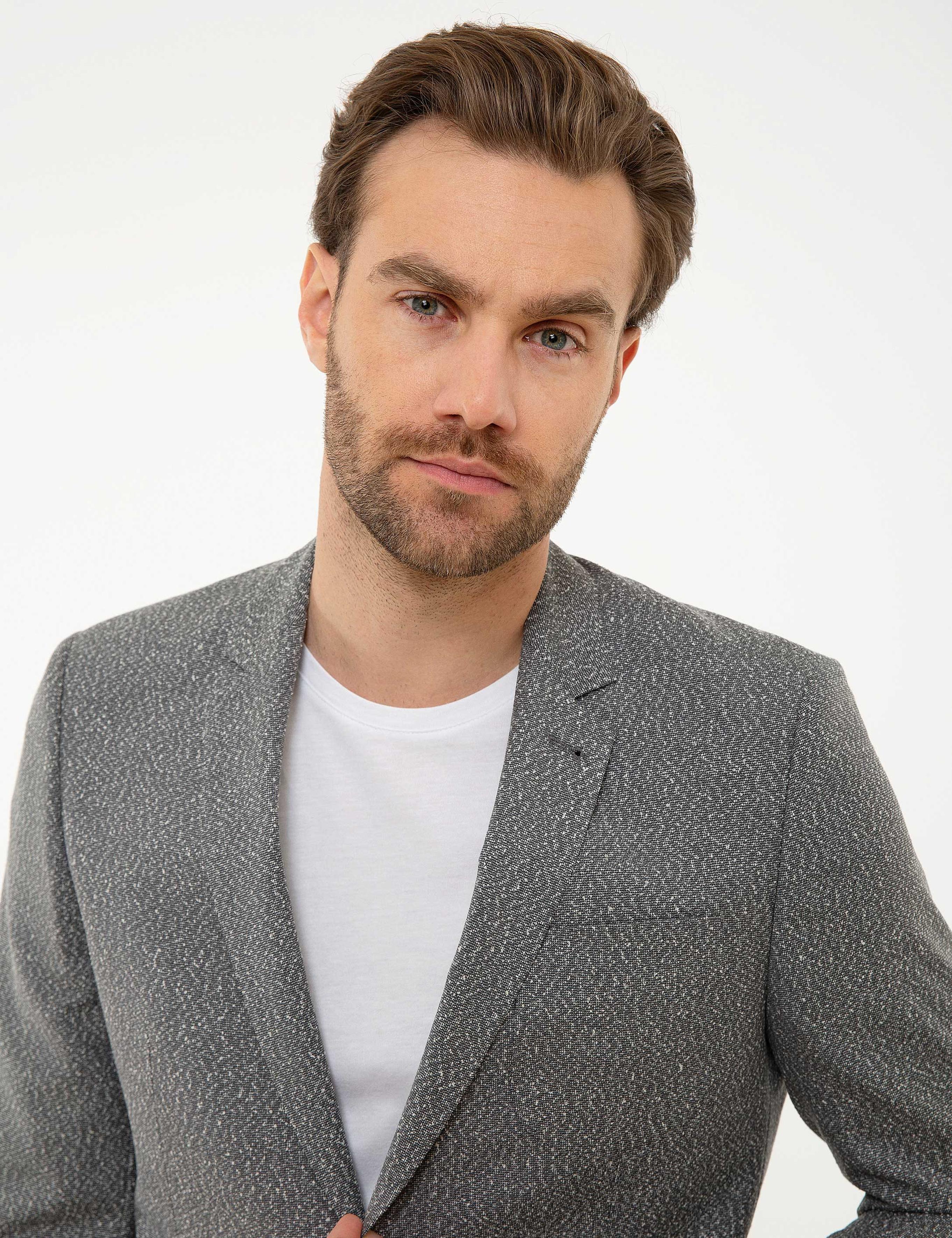 Gri Ex. Slim Fit Ceket