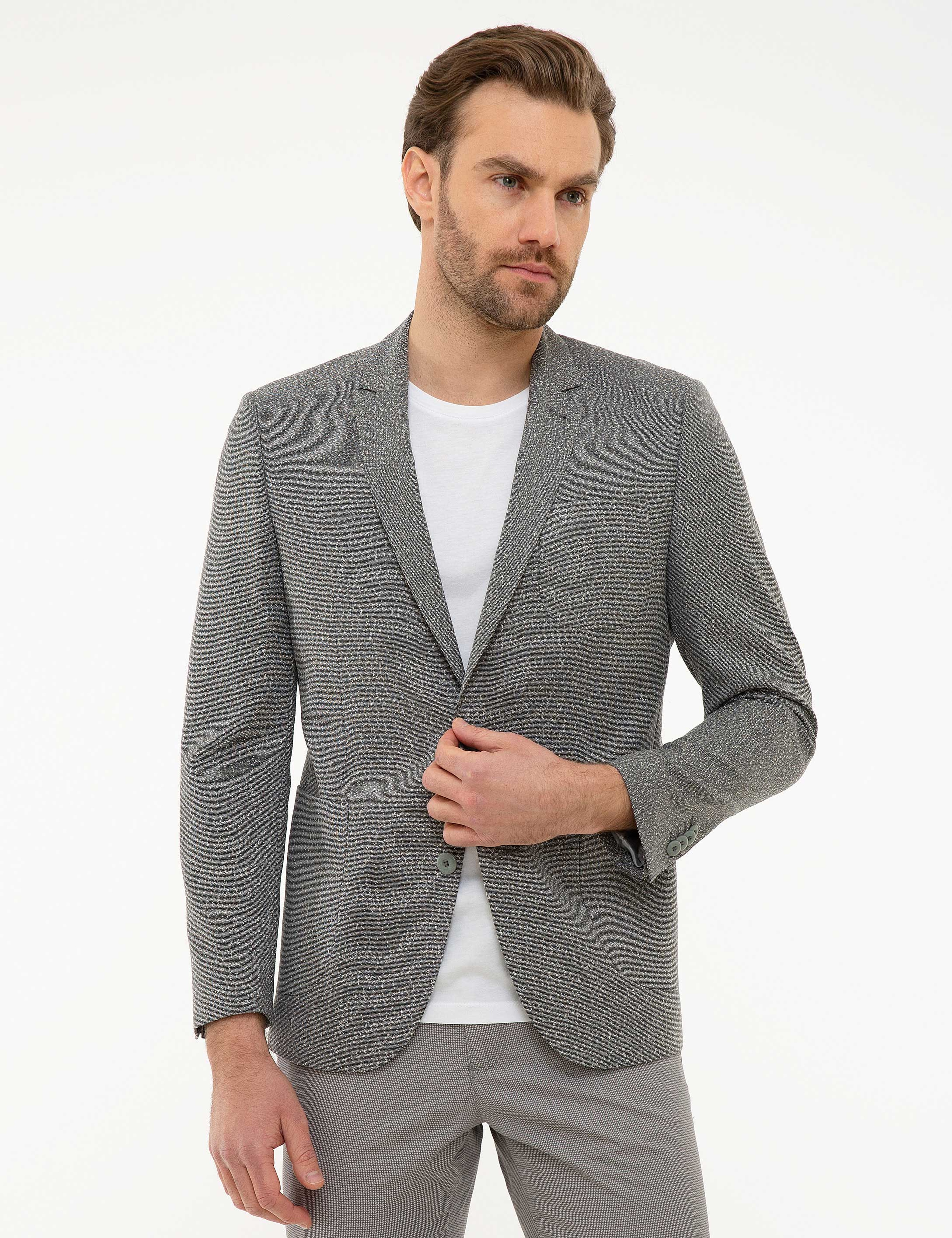 Gri Ex. Slim Fit Ceket