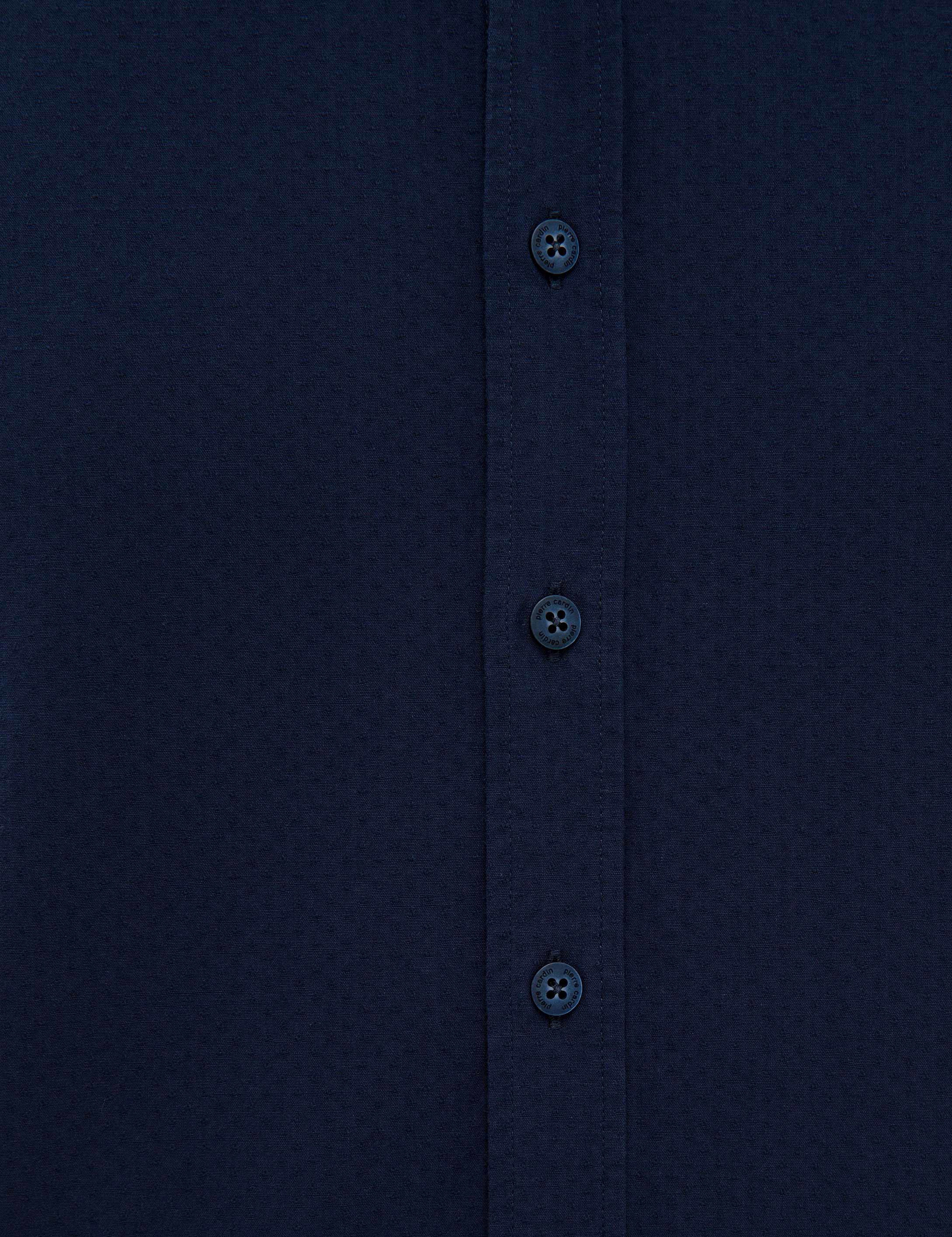 Lacivert Slim Fit Gömlek - Image 6