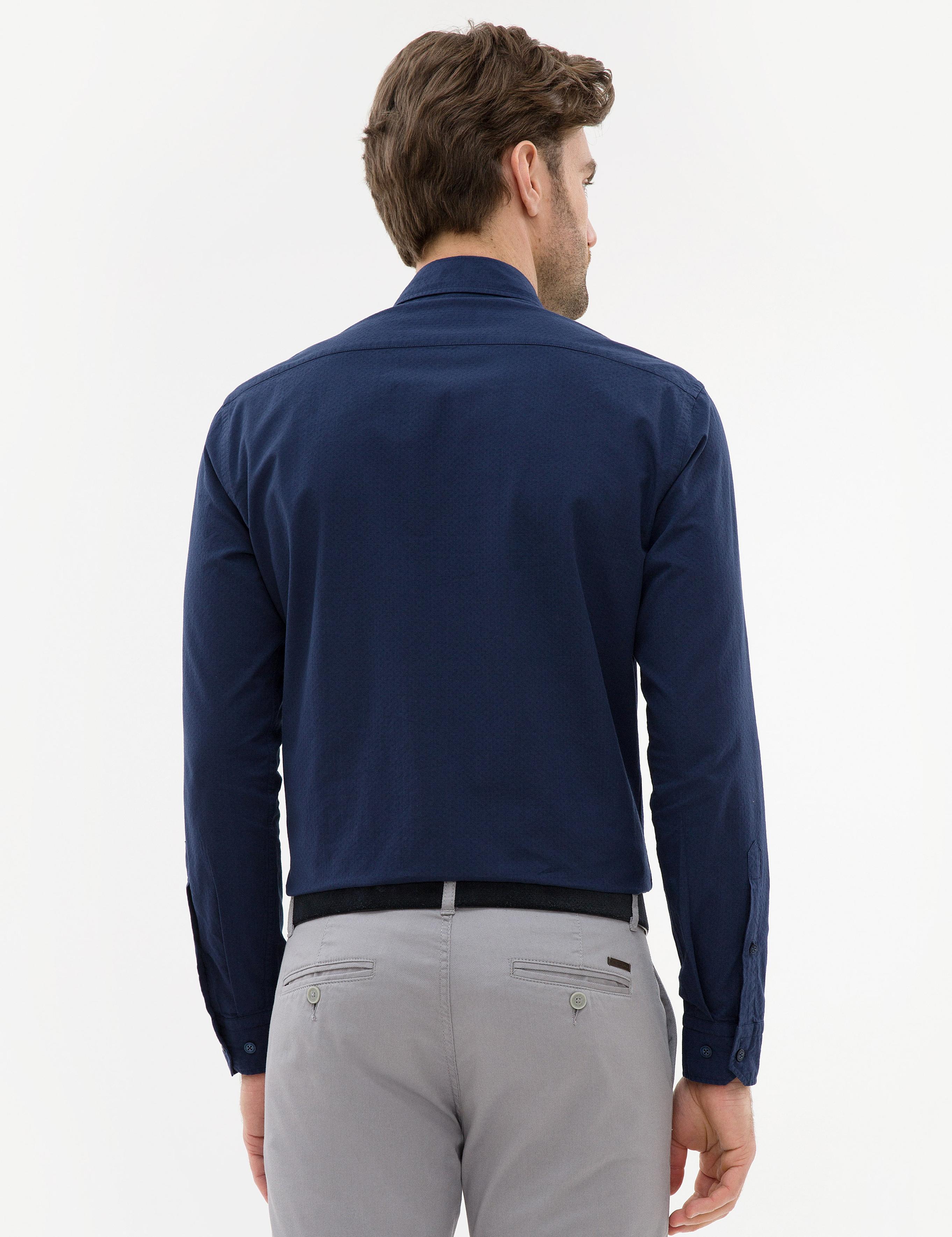 Lacivert Slim Fit Gömlek