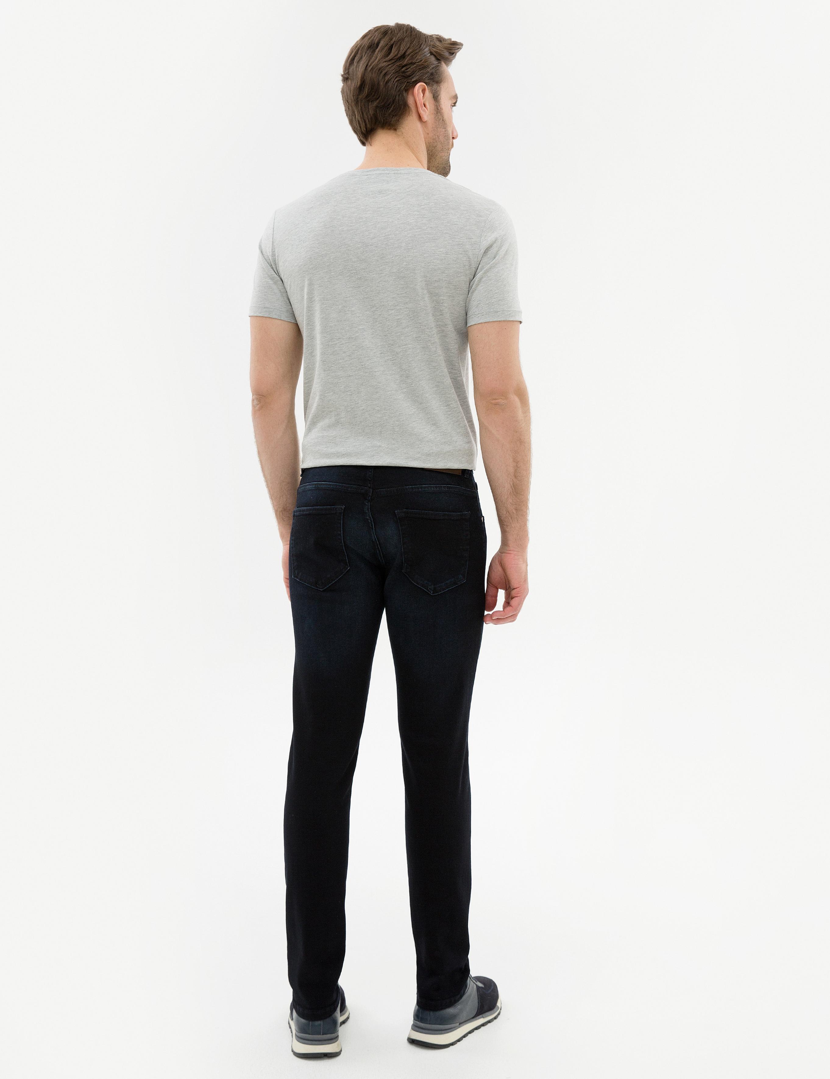 Koyu Lacivert Slim Fit Jean Pantolon