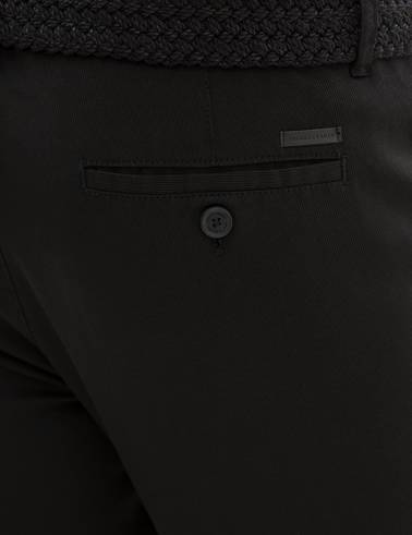 Siyah Slim Fit Chino Pantolon