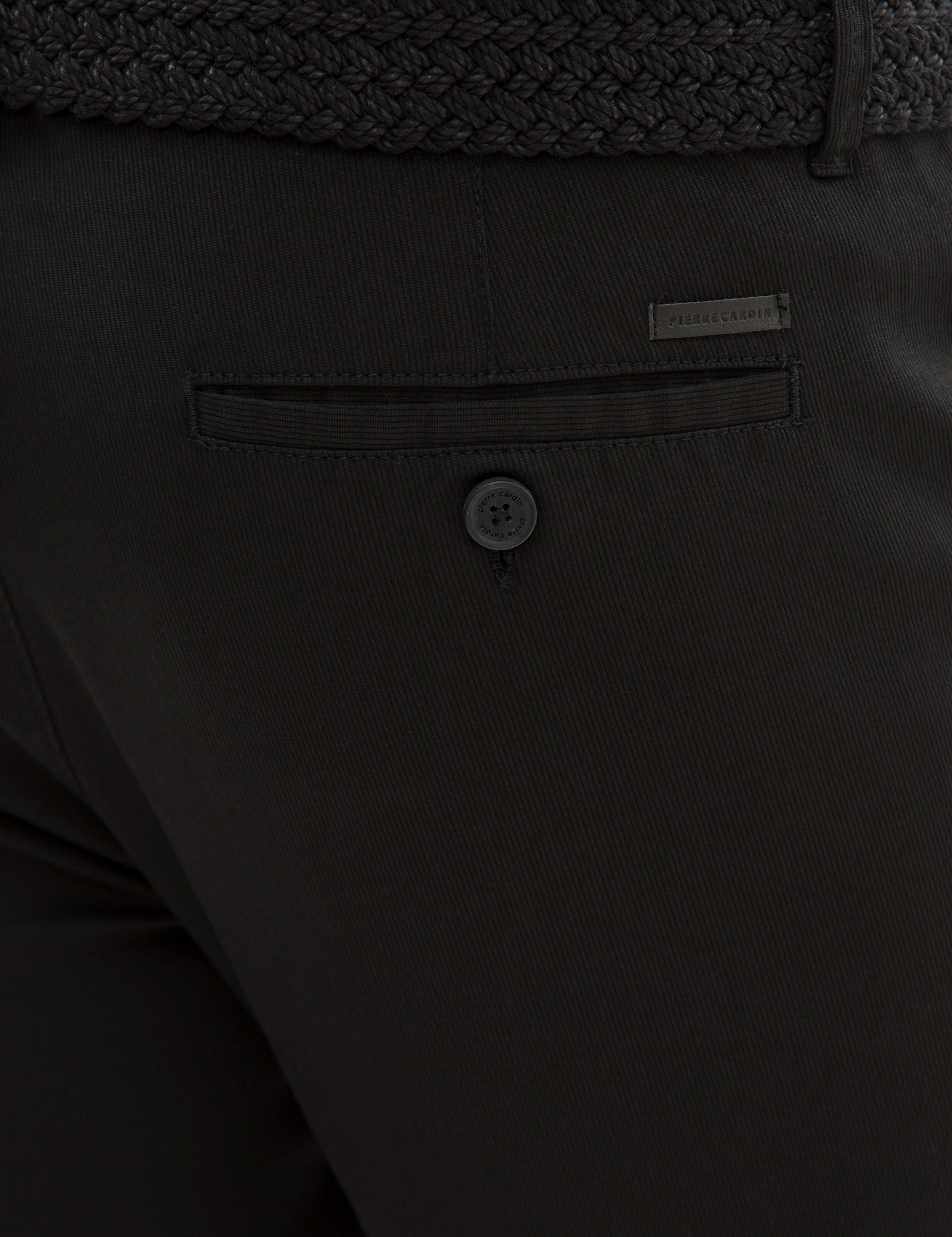 Siyah Slim Fit Kanvas Pantolon