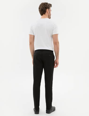 Siyah Slim Fit Chino Pantolon