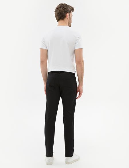 Siyah Slim Fit Kanvas Pantolon - 50219702010