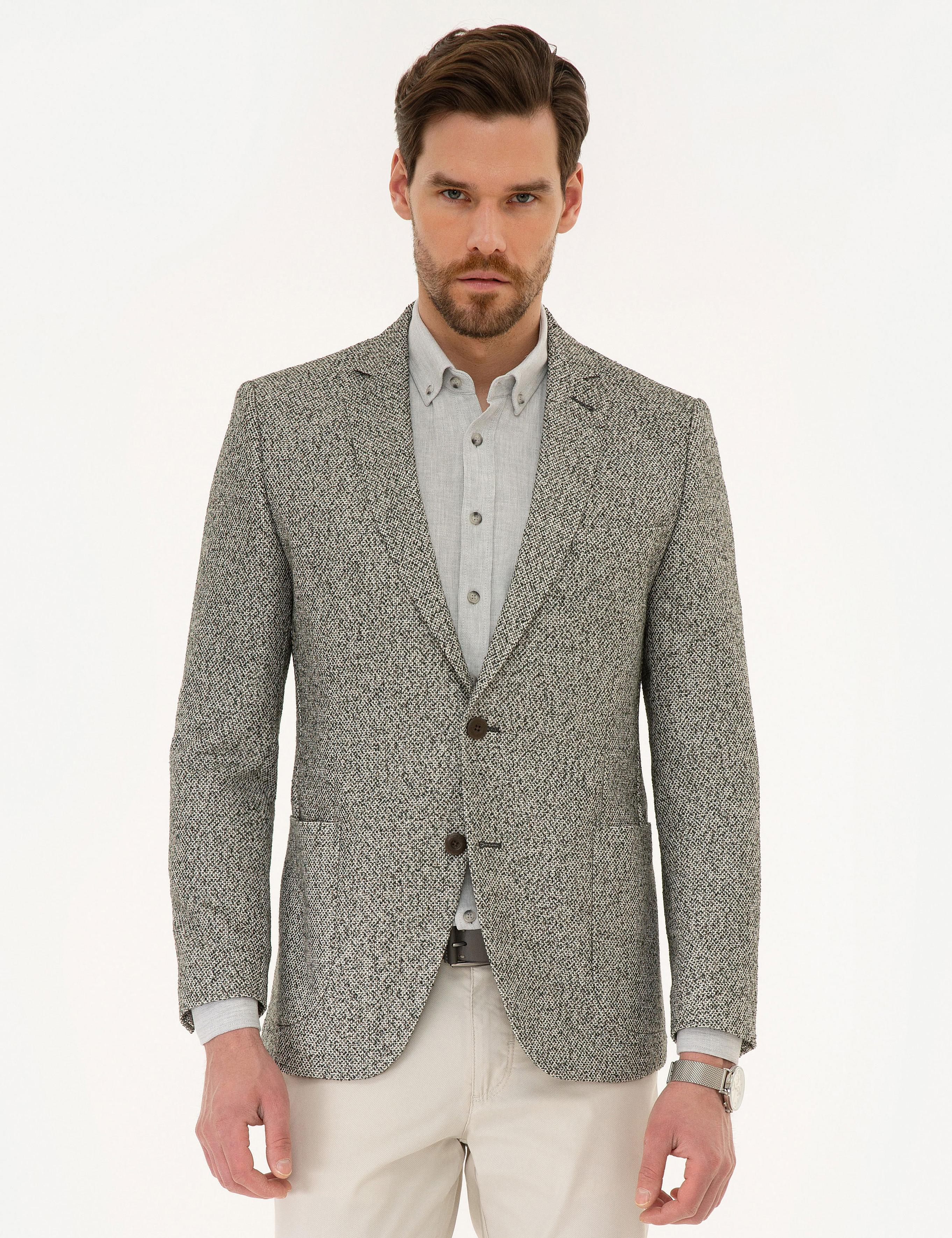 Açık Yeşil Ex. Slim Fit Ceket