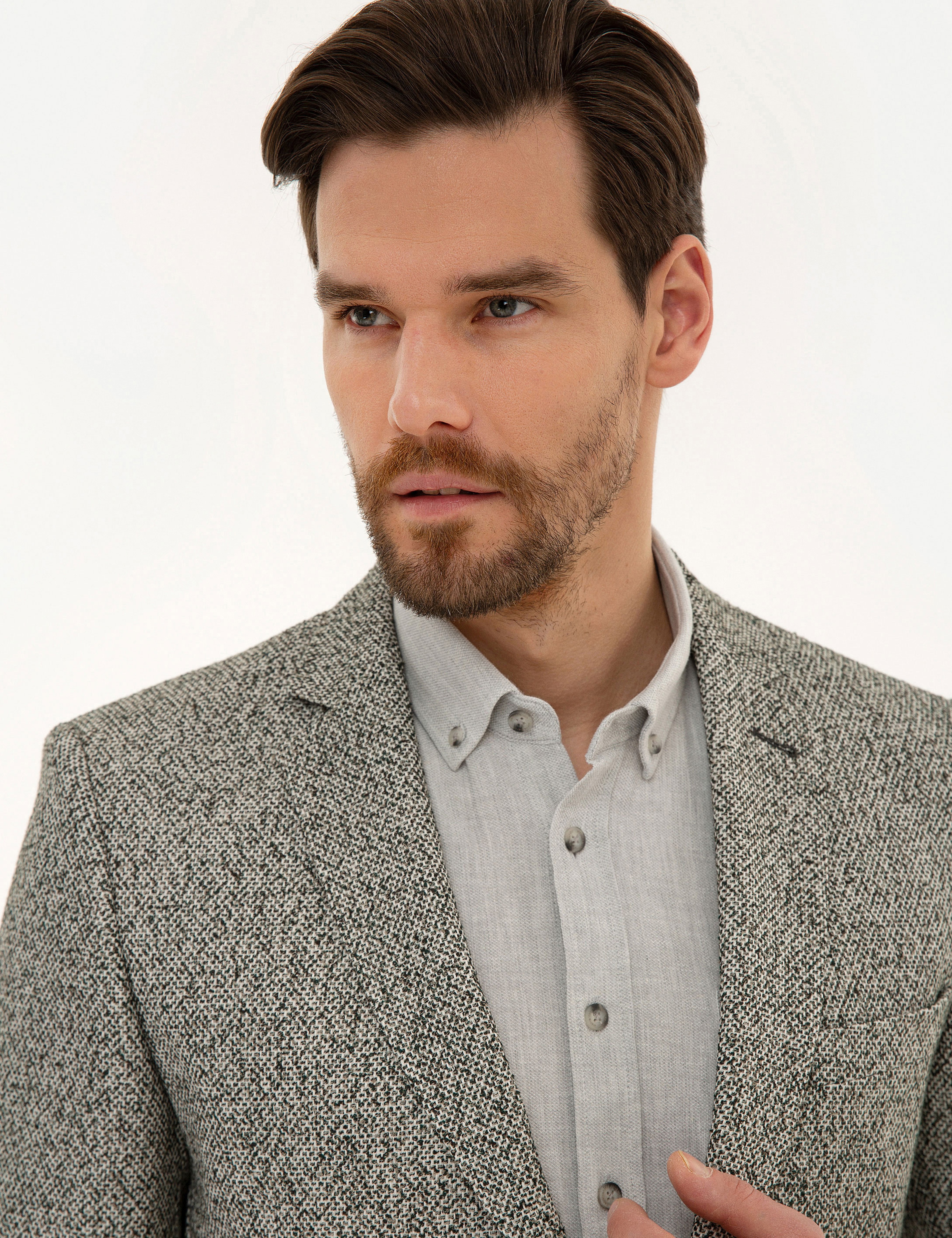 Açık Yeşil Ex. Slim Fit Ceket - Image 2