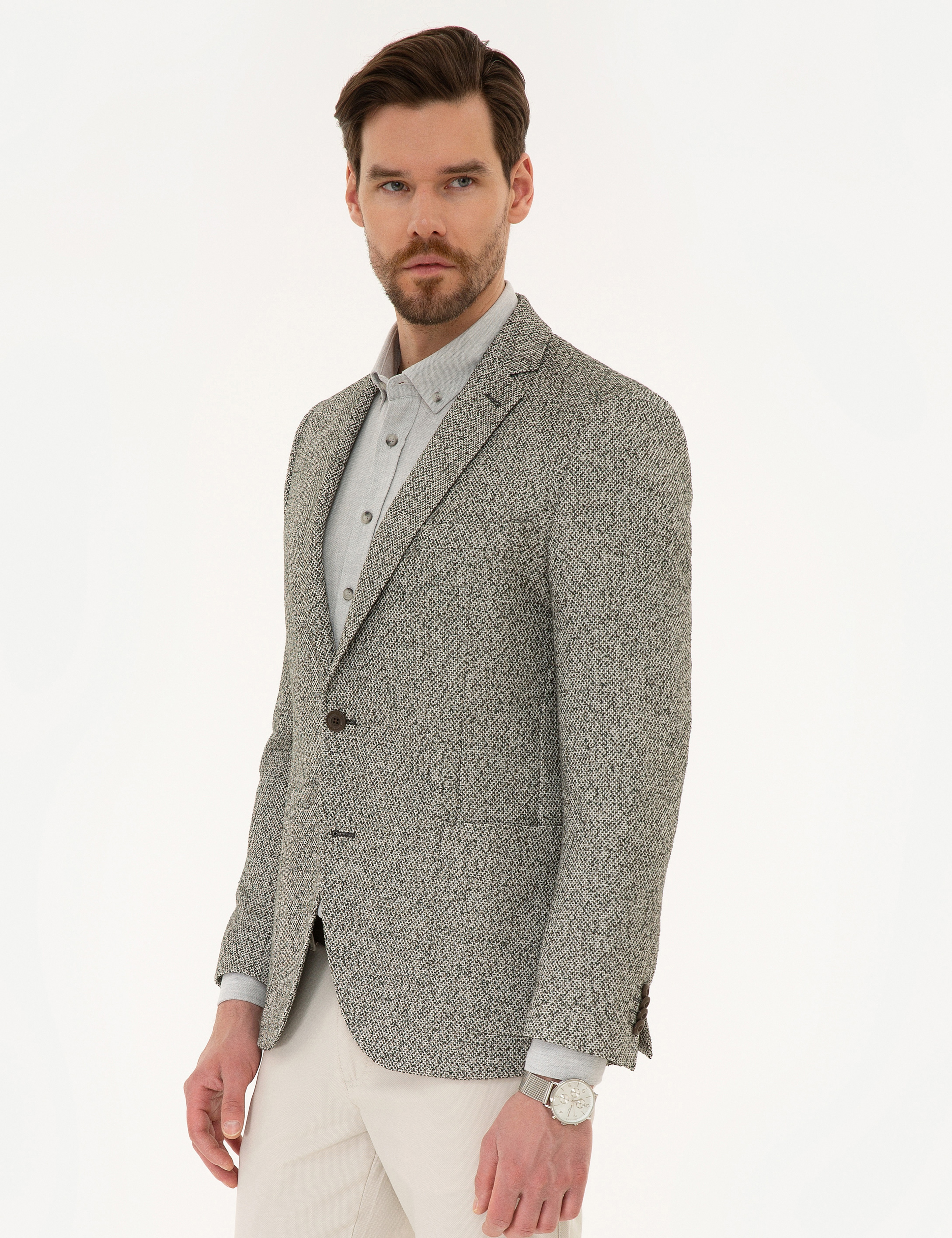 Açık Yeşil Ex. Slim Fit Ceket