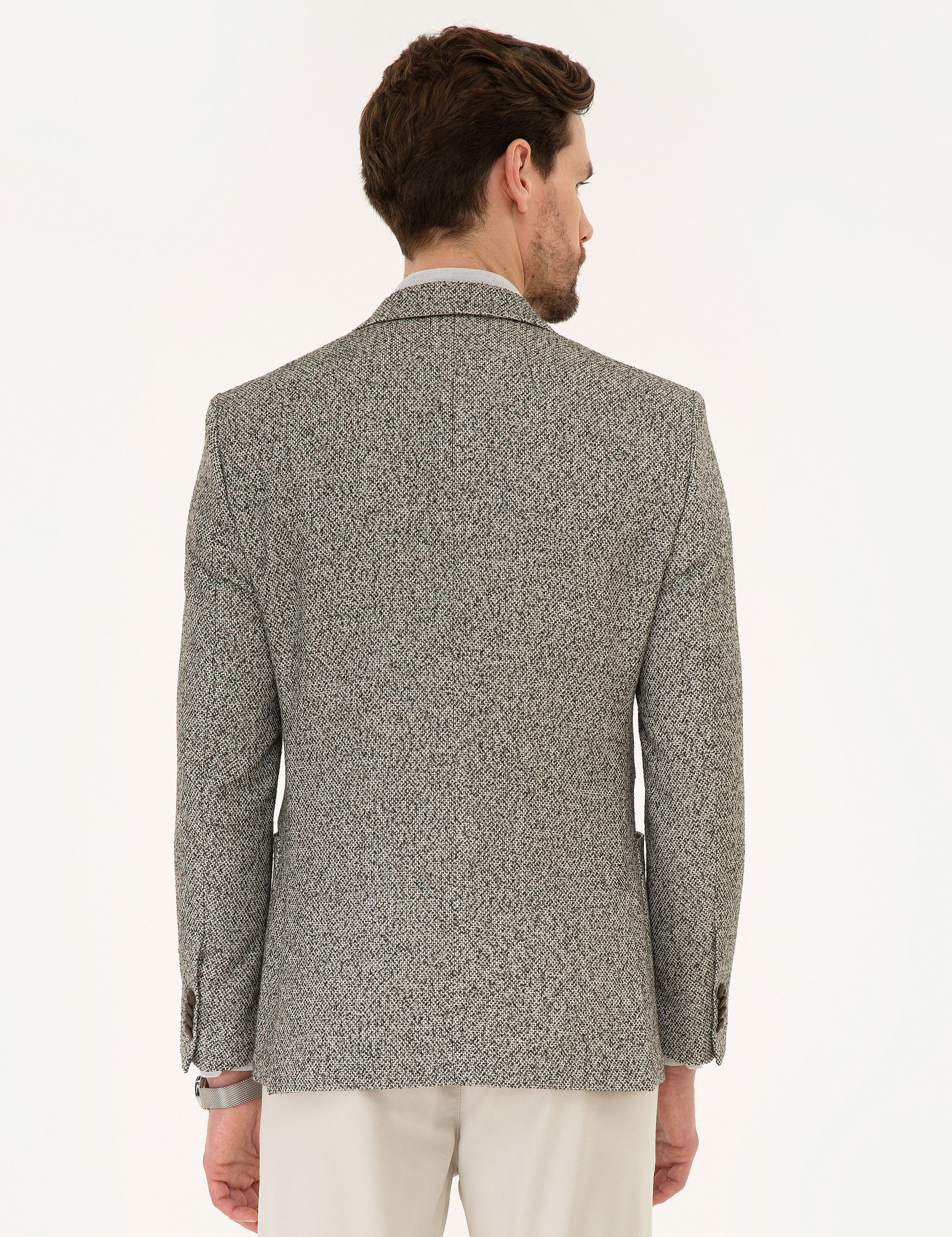 Açık Yeşil Ex. Slim Fit Ceket - Image 4