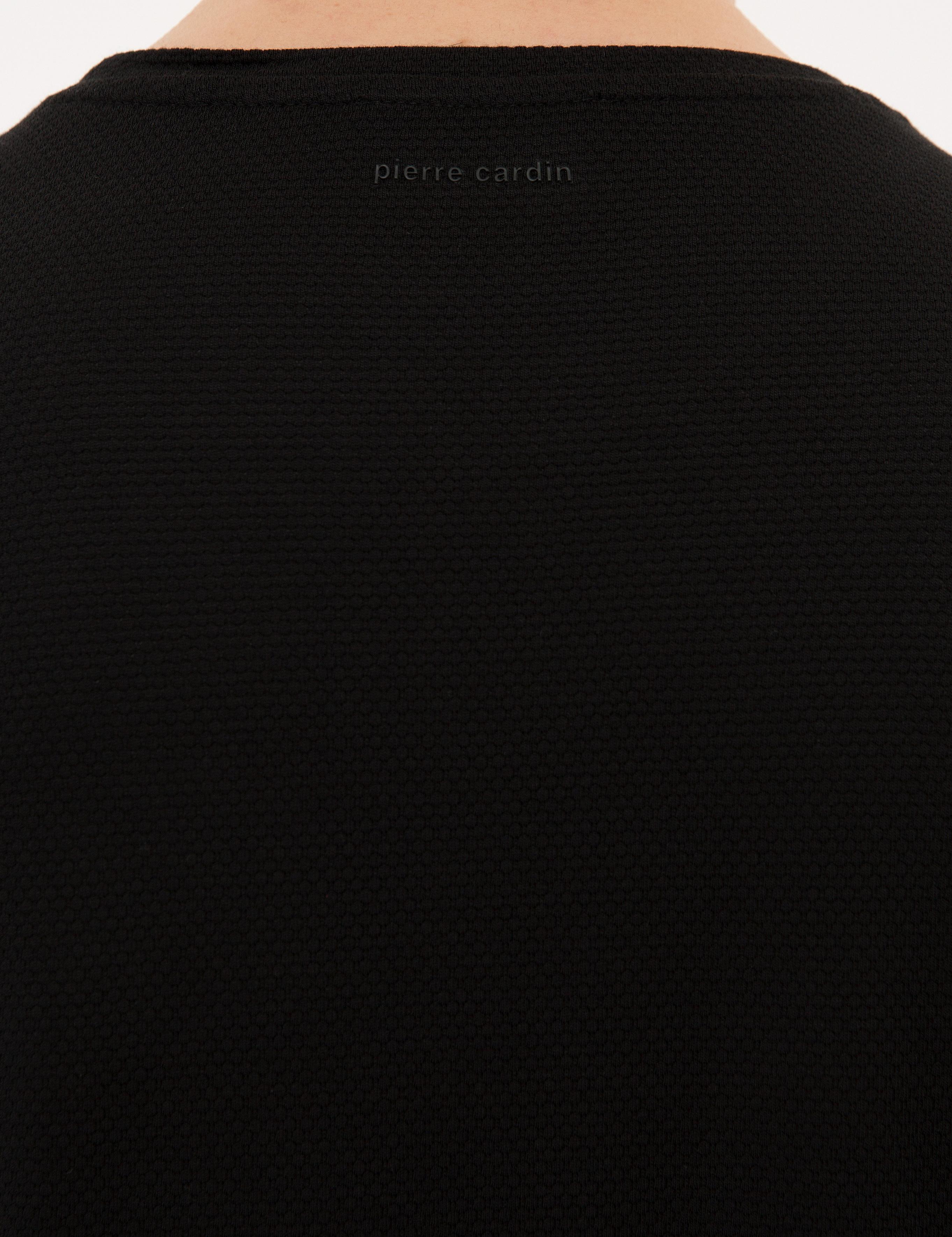 Siyah Slim Fit Bisiklet Yaka Tişört