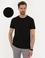 Siyah Slim Fit Bisiklet Yaka Tişört