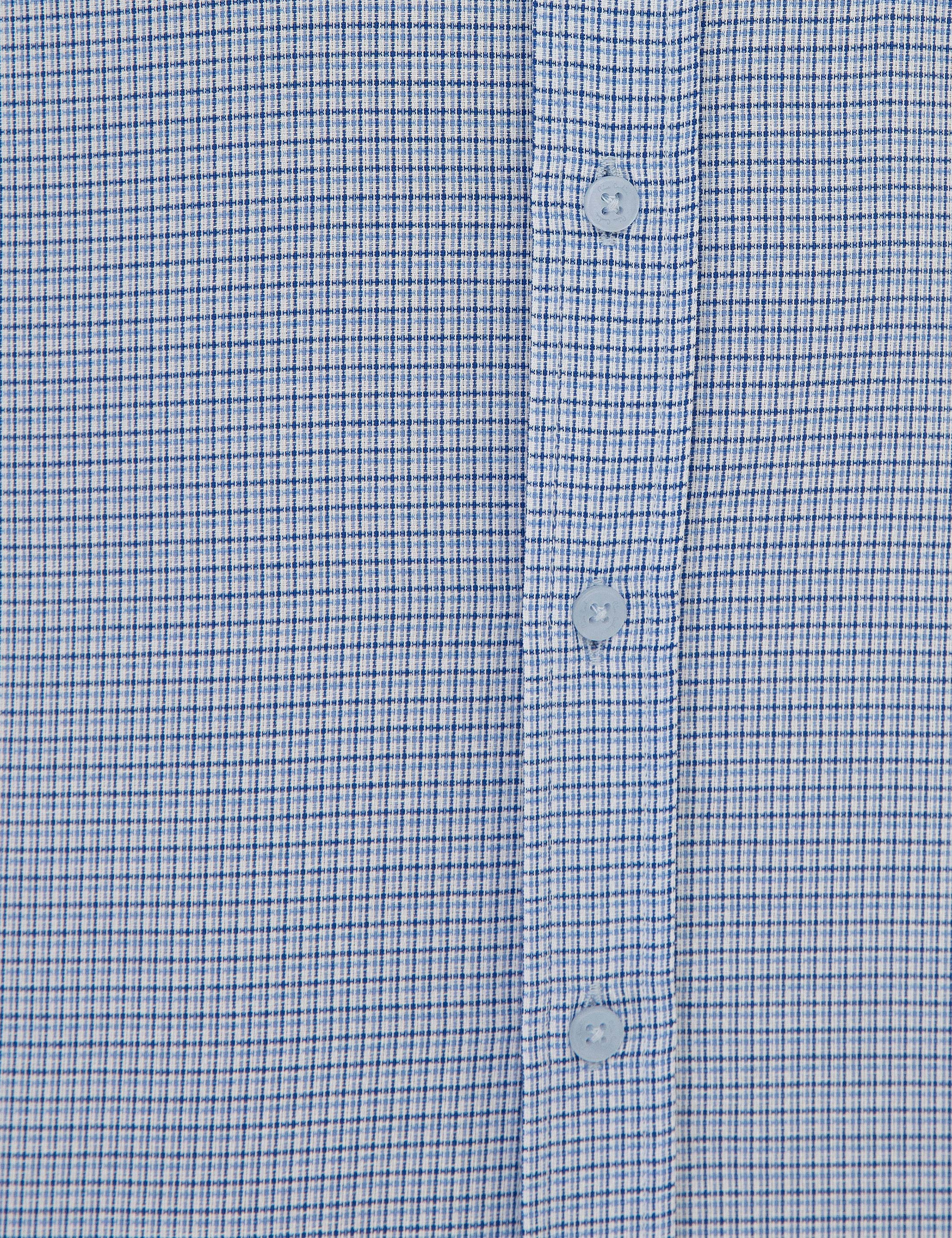 Mavi Slim Fit Kısa Kollu Gömlek - Image 6