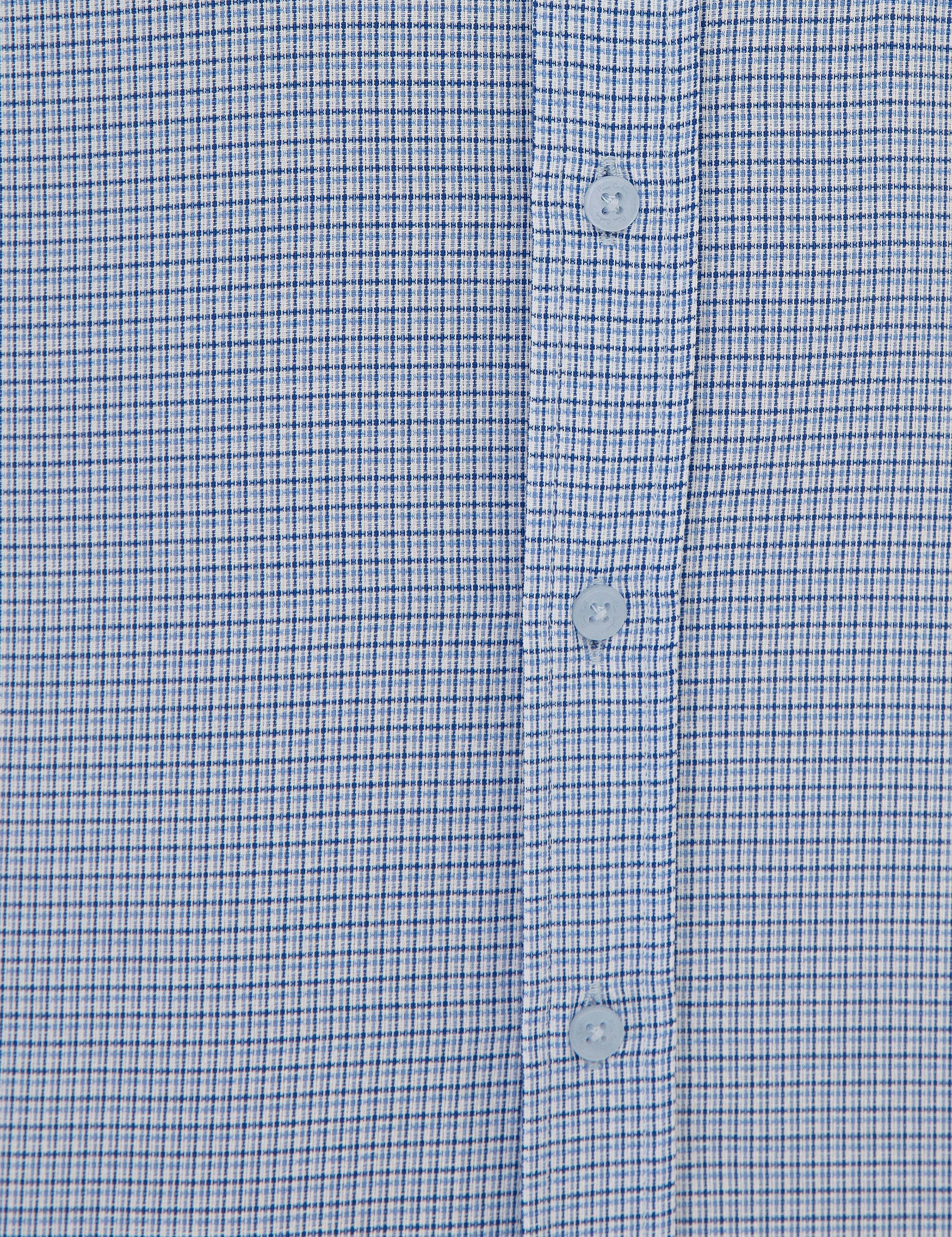 Mavi Slim Fit Kısa Kollu Gömlek