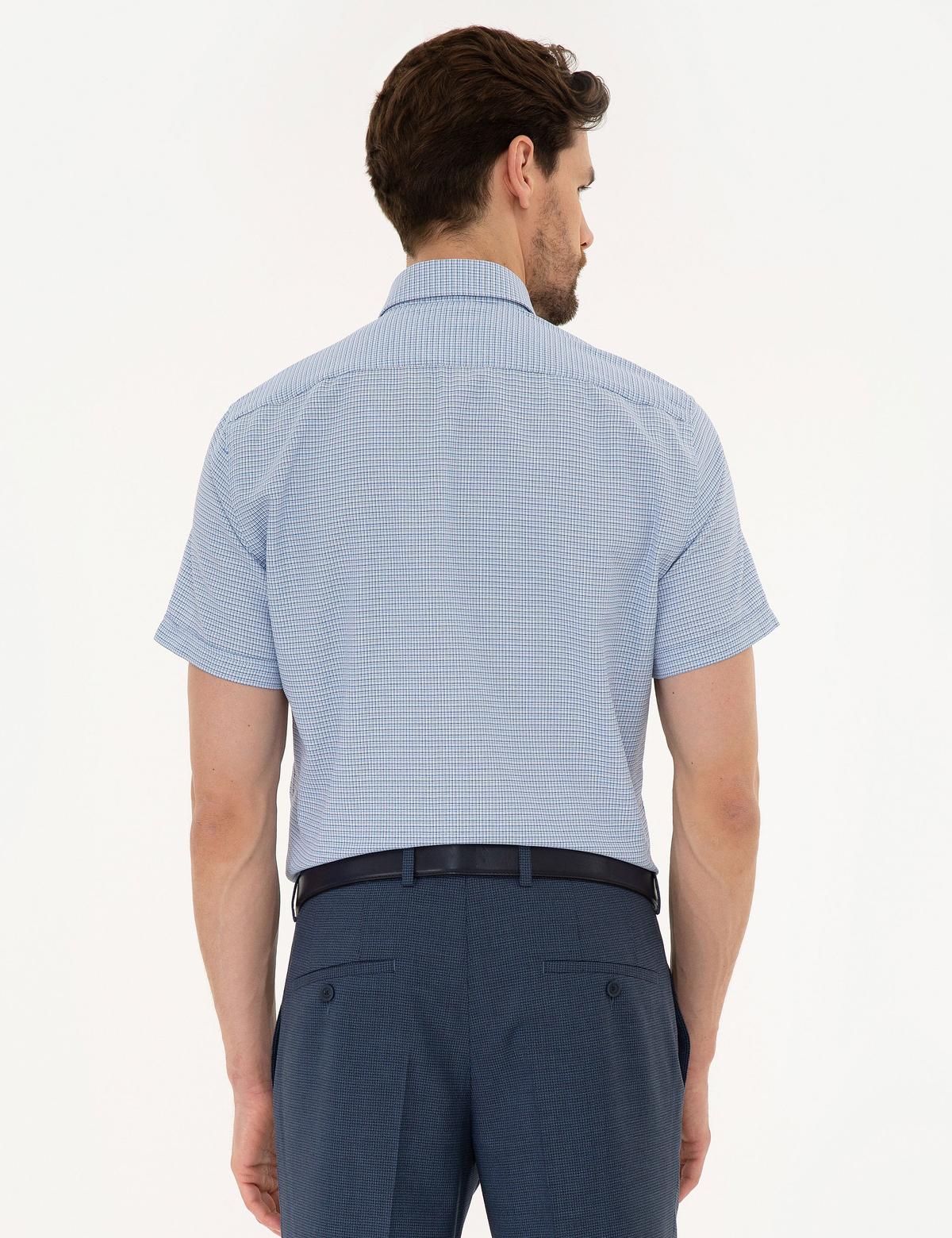 Mavi Slim Fit Kısa Kollu Gömlek - 50219313002