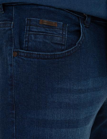 Lacivert Real Slim Fit Denim Pantolon - 50219578036