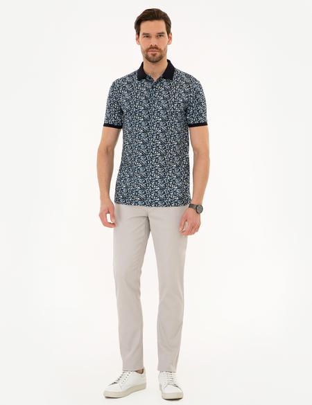 Lacivert Slim Fit Polo Yaka Tişört - 50220086001