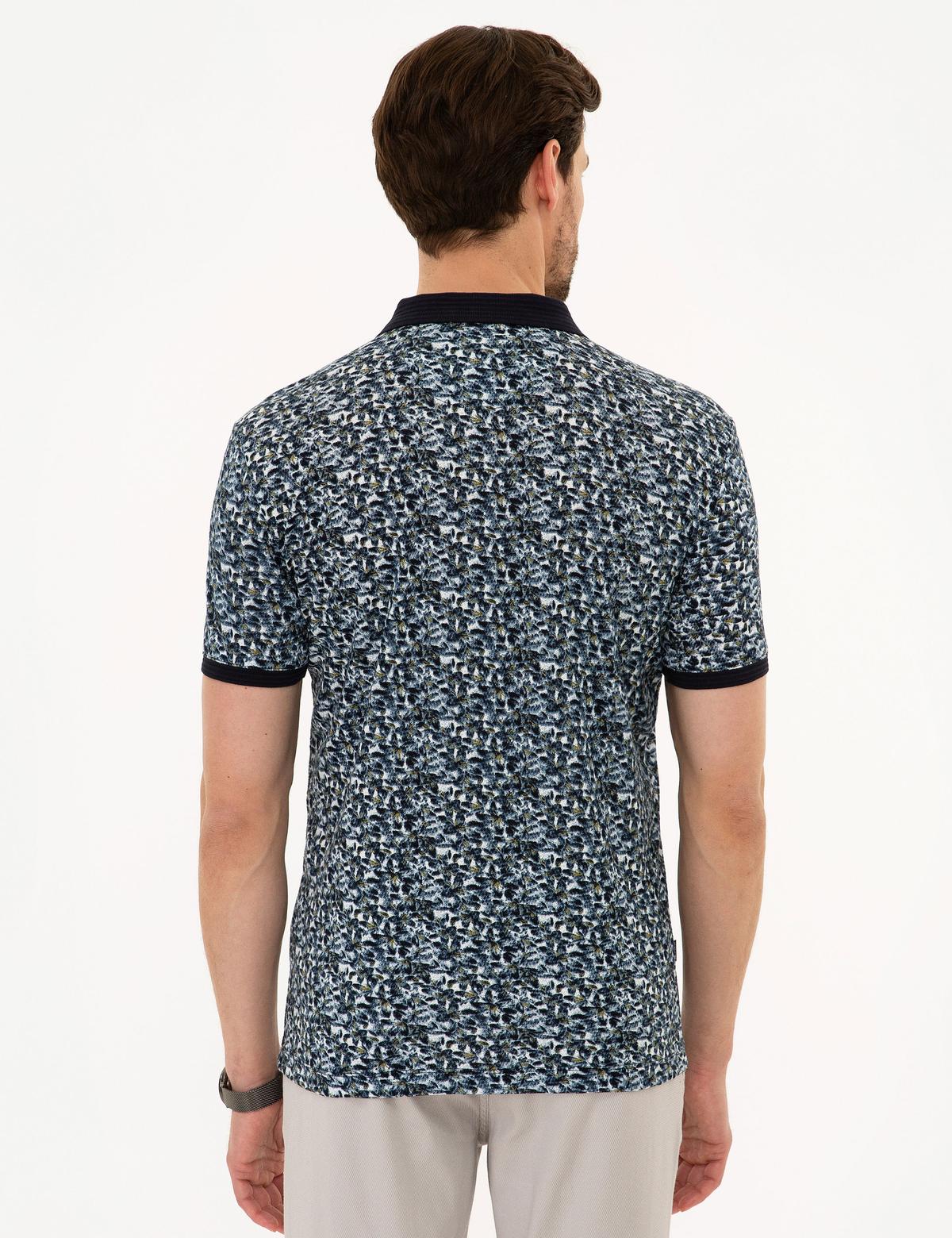 Lacivert Slim Fit Polo Yaka Tişört - 50220086001