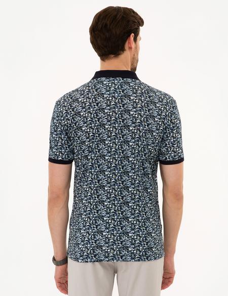 Lacivert Slim Fit Polo Yaka Tişört - 50220086001