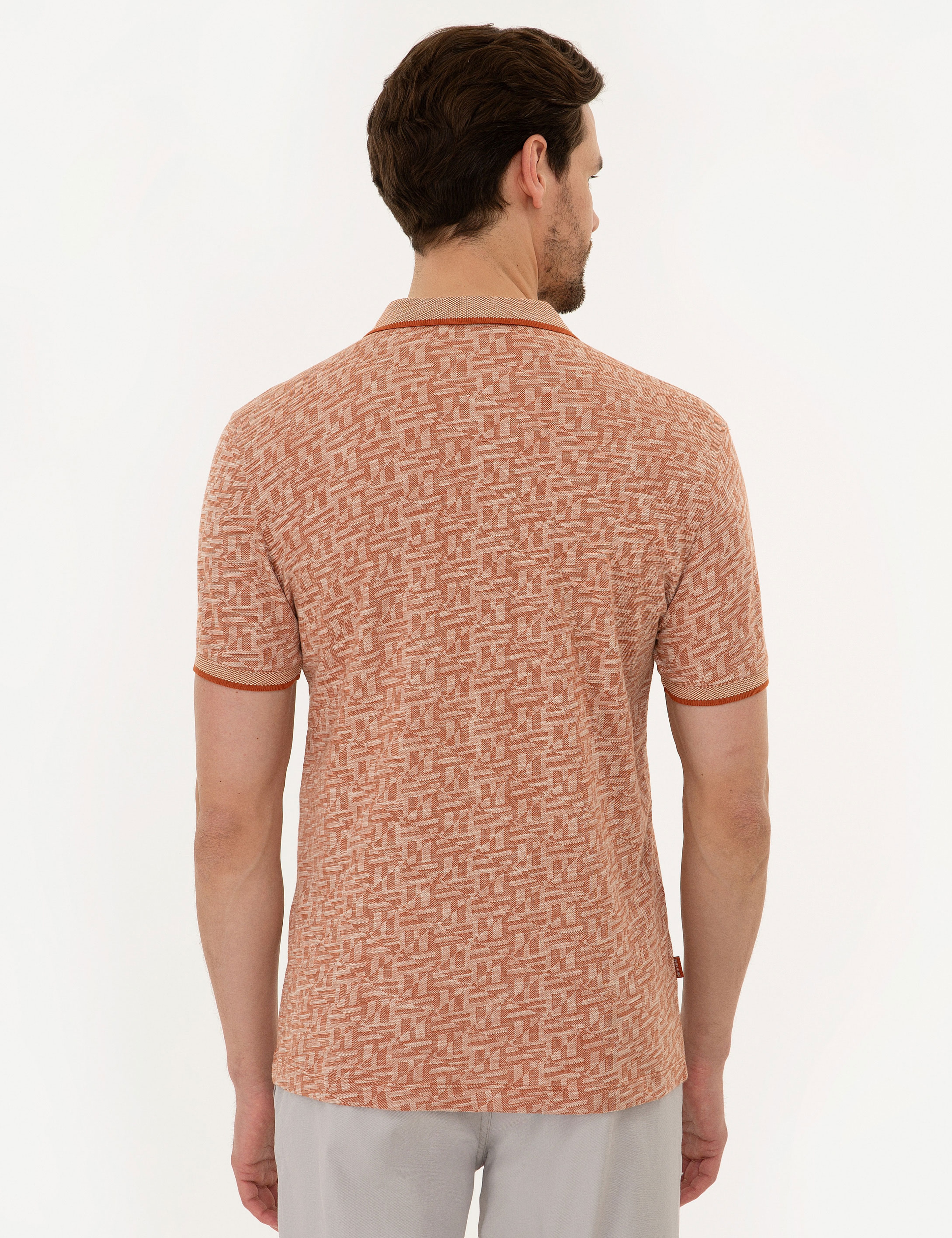 Kiremit Slim Fit Polo Yaka T-Shirt - Image 3