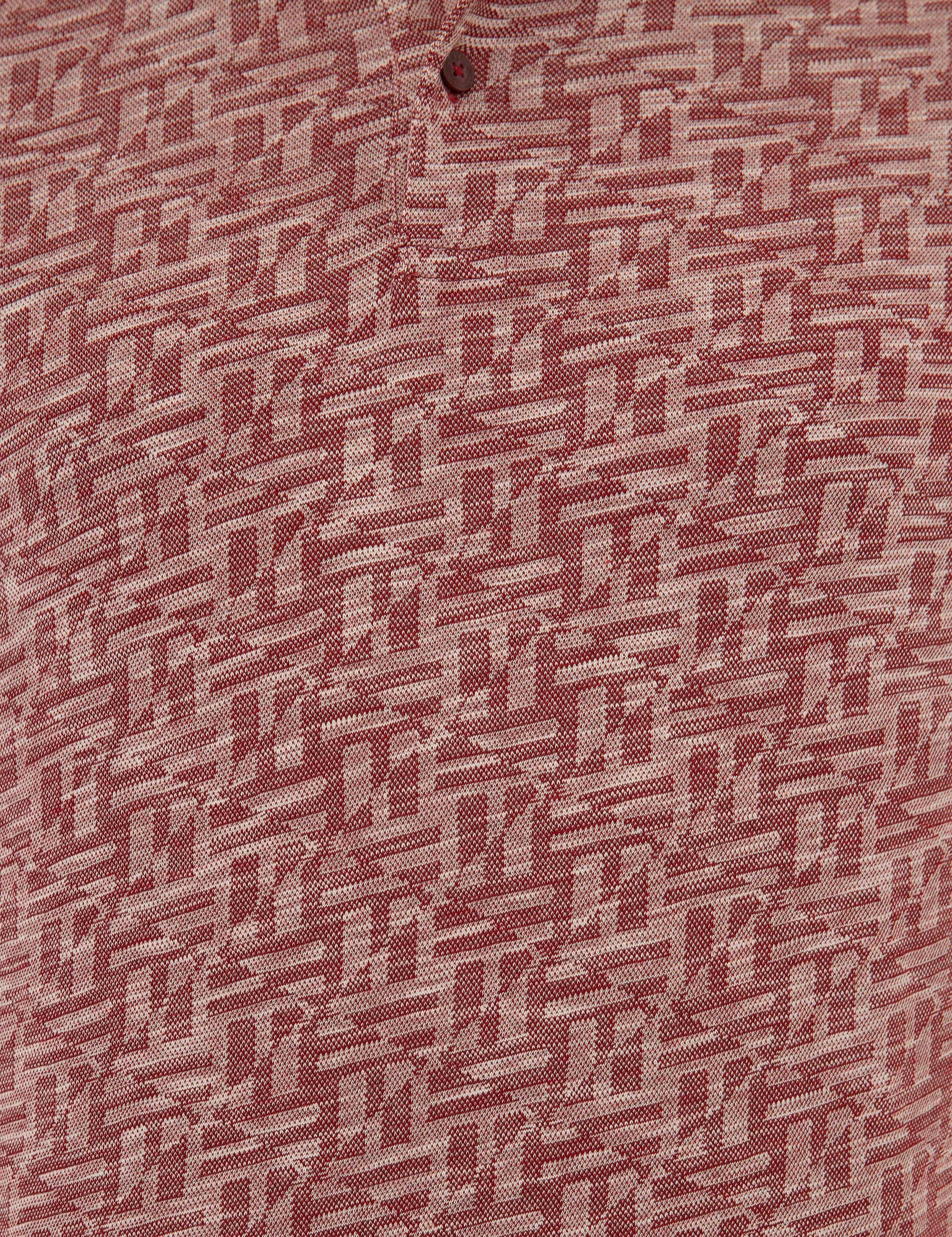 Bordo Slim Fit Polo Yaka T-Shirt