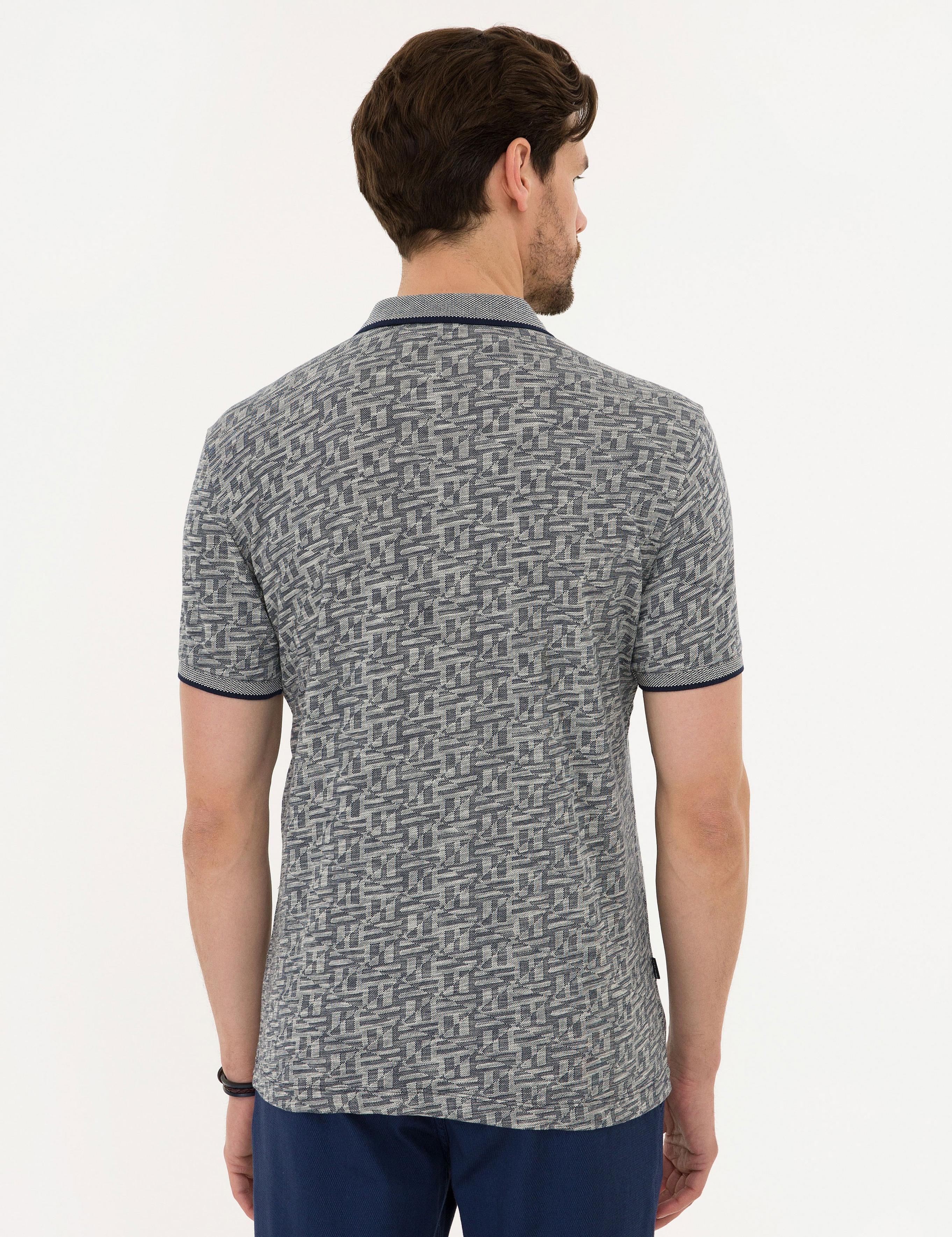 Lacivert Slim Fit Polo Yaka Tişört