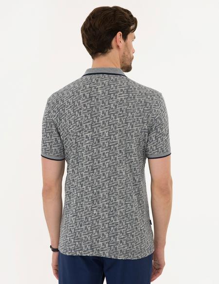 Lacivert Slim Fit Polo Yaka Tişört - 50218529046