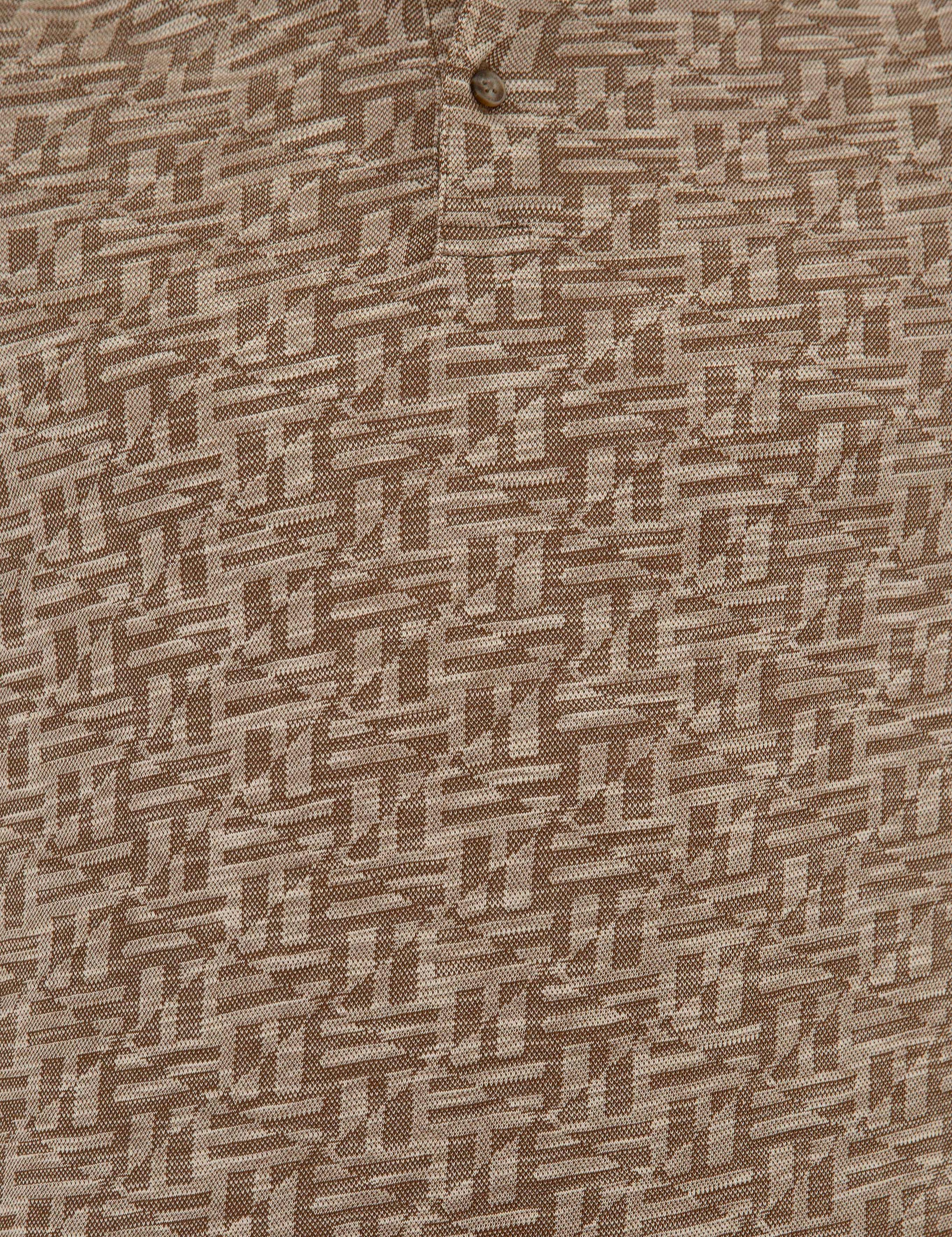 Kahverengi Slim Fit Polo Yaka Tişört