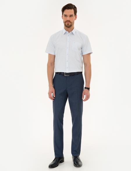 Açık Mavi Regular Fit Kısa Kollu Gömlek - 50219278005