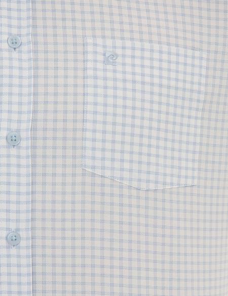 Açık Mavi Regular Fit Kısa Kollu Gömlek - 50219278005