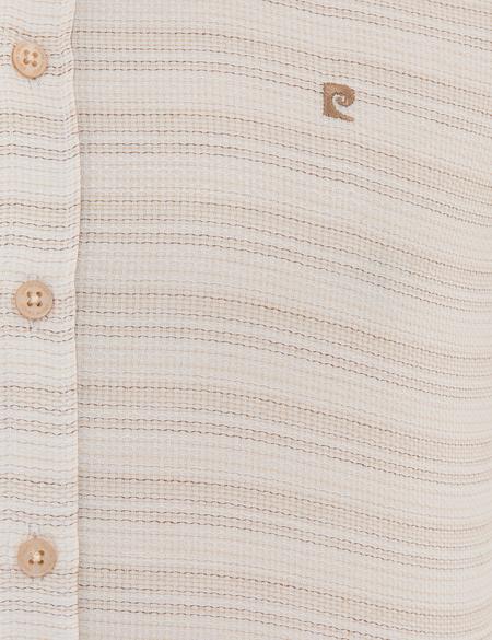 Bej Slim Fit Gömlek - 50219322014