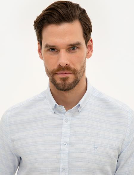 Açık Mavi Slim Fit Gömlek - 50219322005