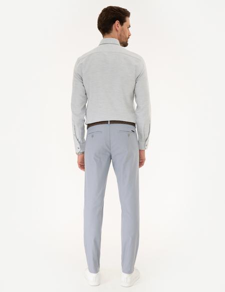 Açık Mavi Slim Fit Kanvas Pantolon - 50219459013