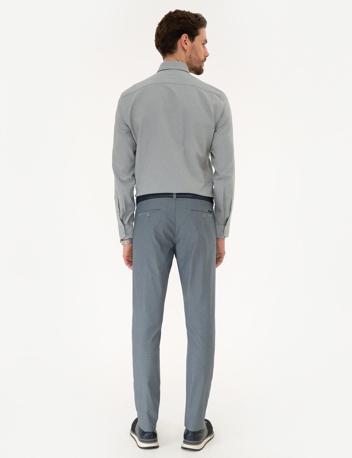 Lacivert Slim Fit Chino Pantolon - 50219459044