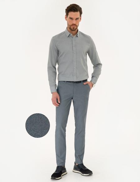 Lacivert Slim Fit Chino Pantolon - 50219459044