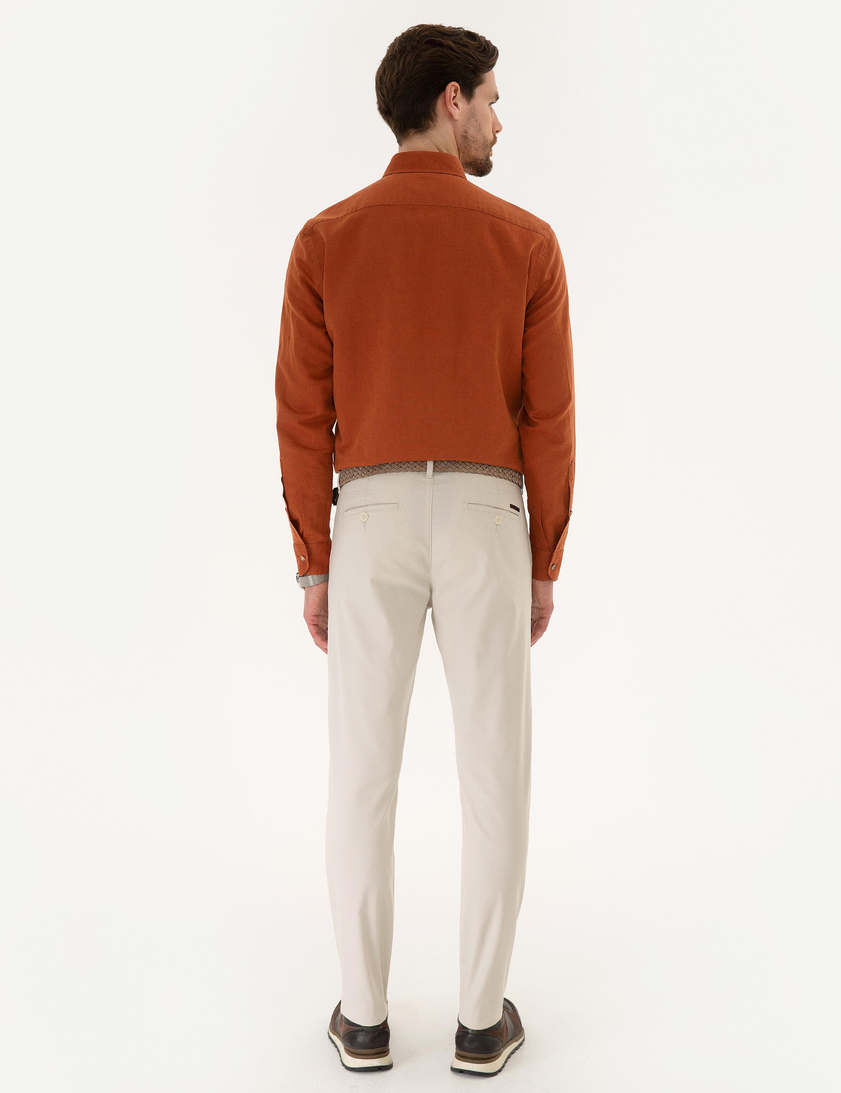 Taş Slim Fit Kanvas Pantolon