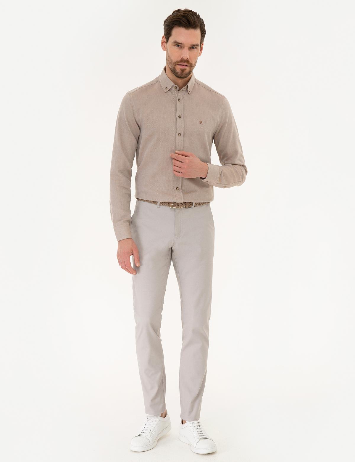 Kiremit Slim Fit Uzun Kollu Gömlek - 50220193028