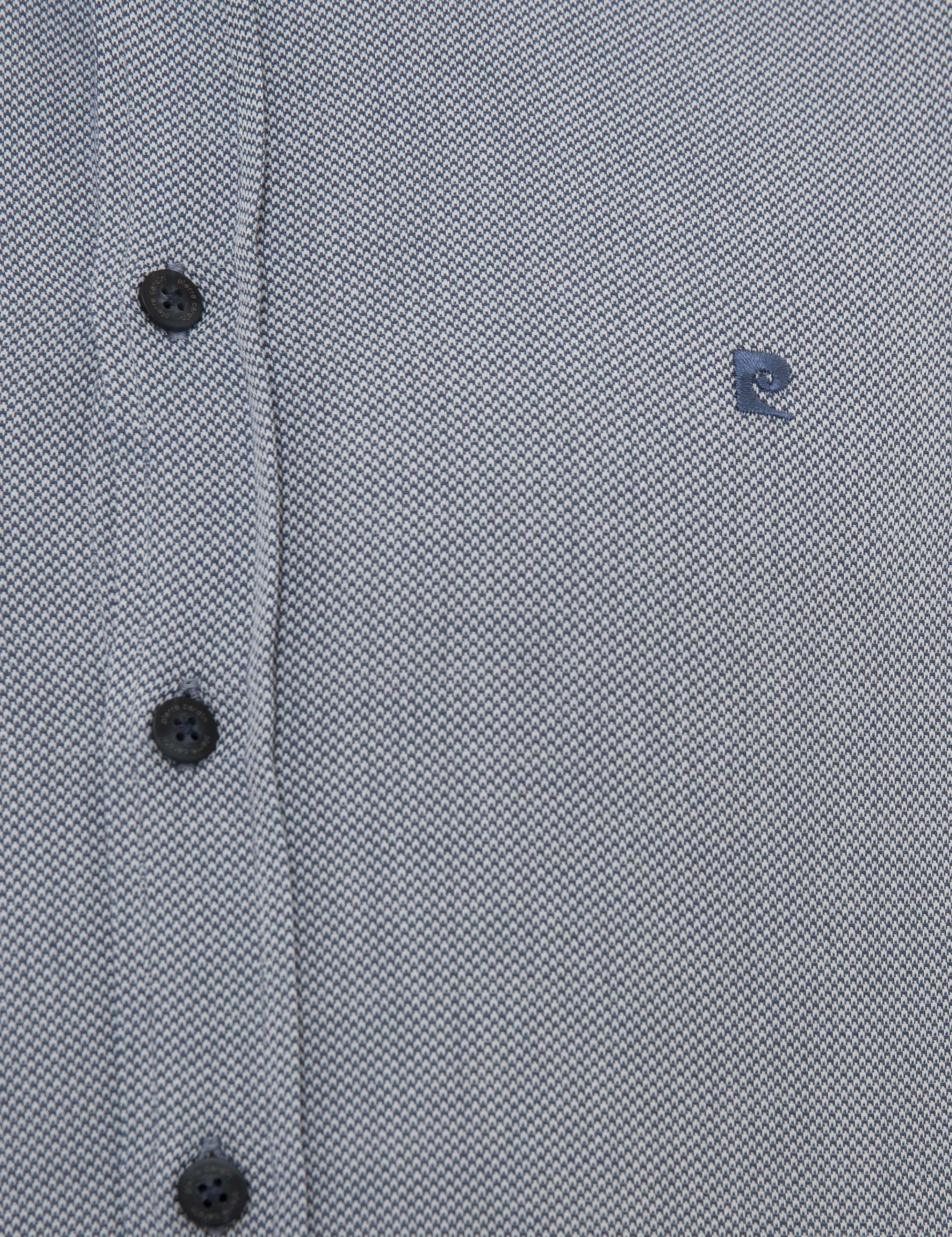 Lacivert Slim Fit Uzun Kollu Gömlek