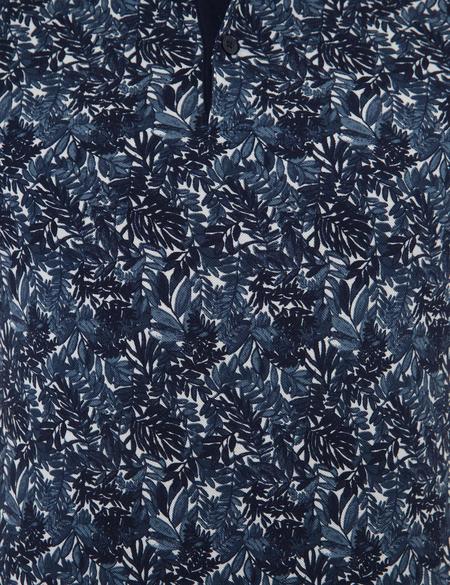 Lacivert Slim Fit Polo Yaka T-Shirt - 50219523022