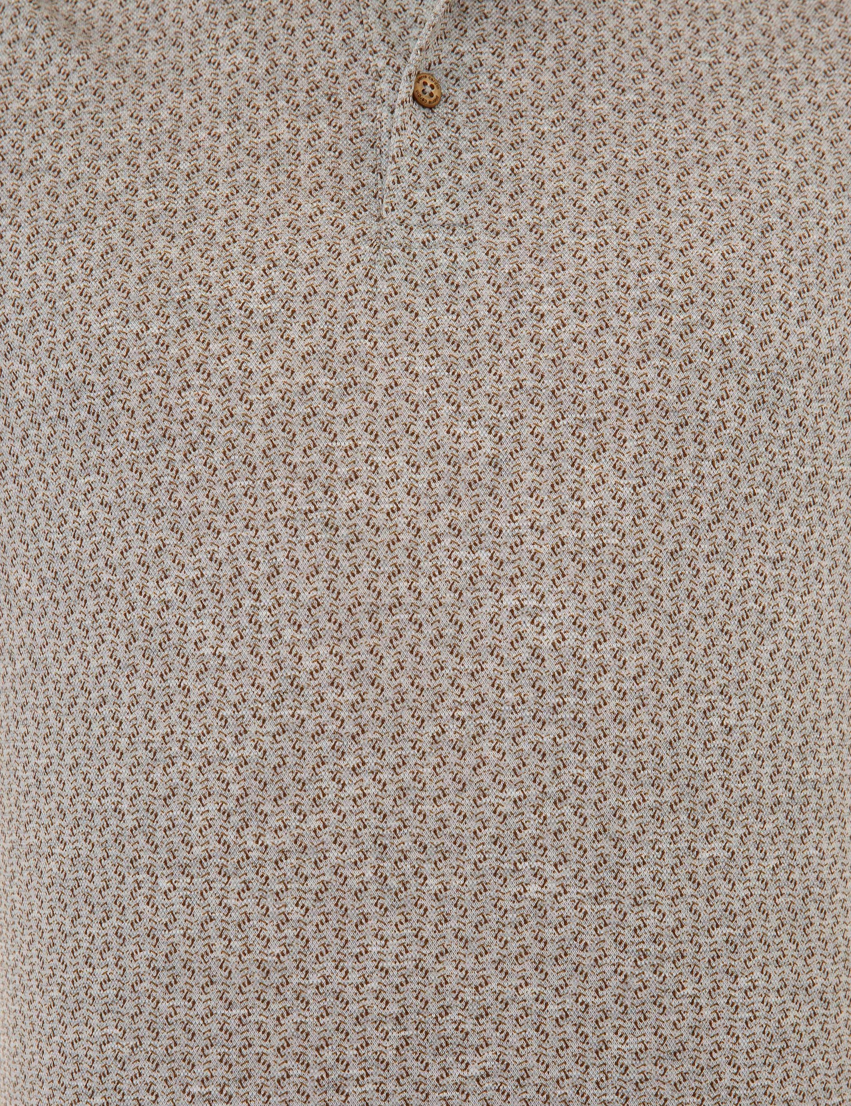 Açık Kahverengi Slim Fit Merserize Polo Yaka Tişört