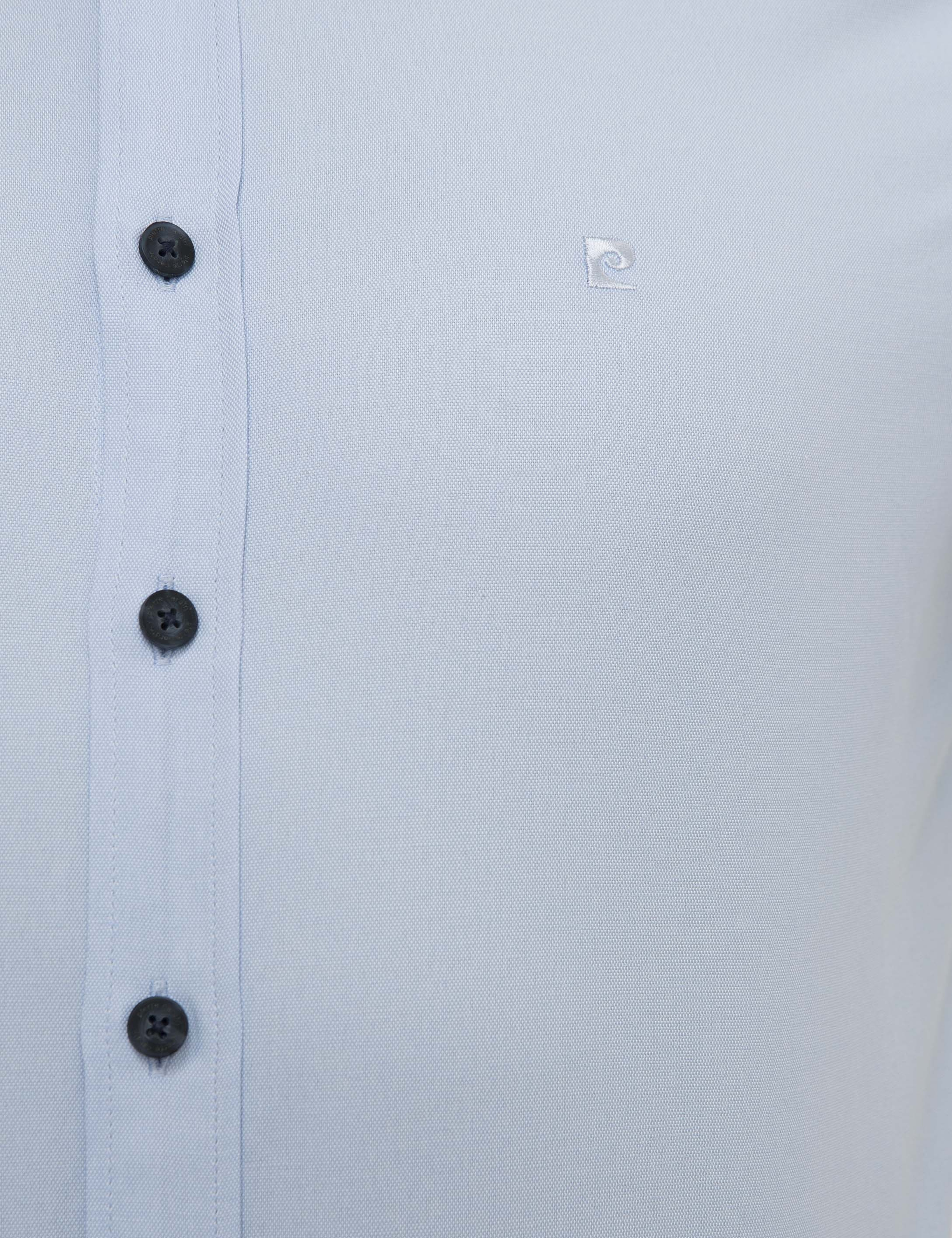 Açık Mavi Slim Fit Oxford Gömlek