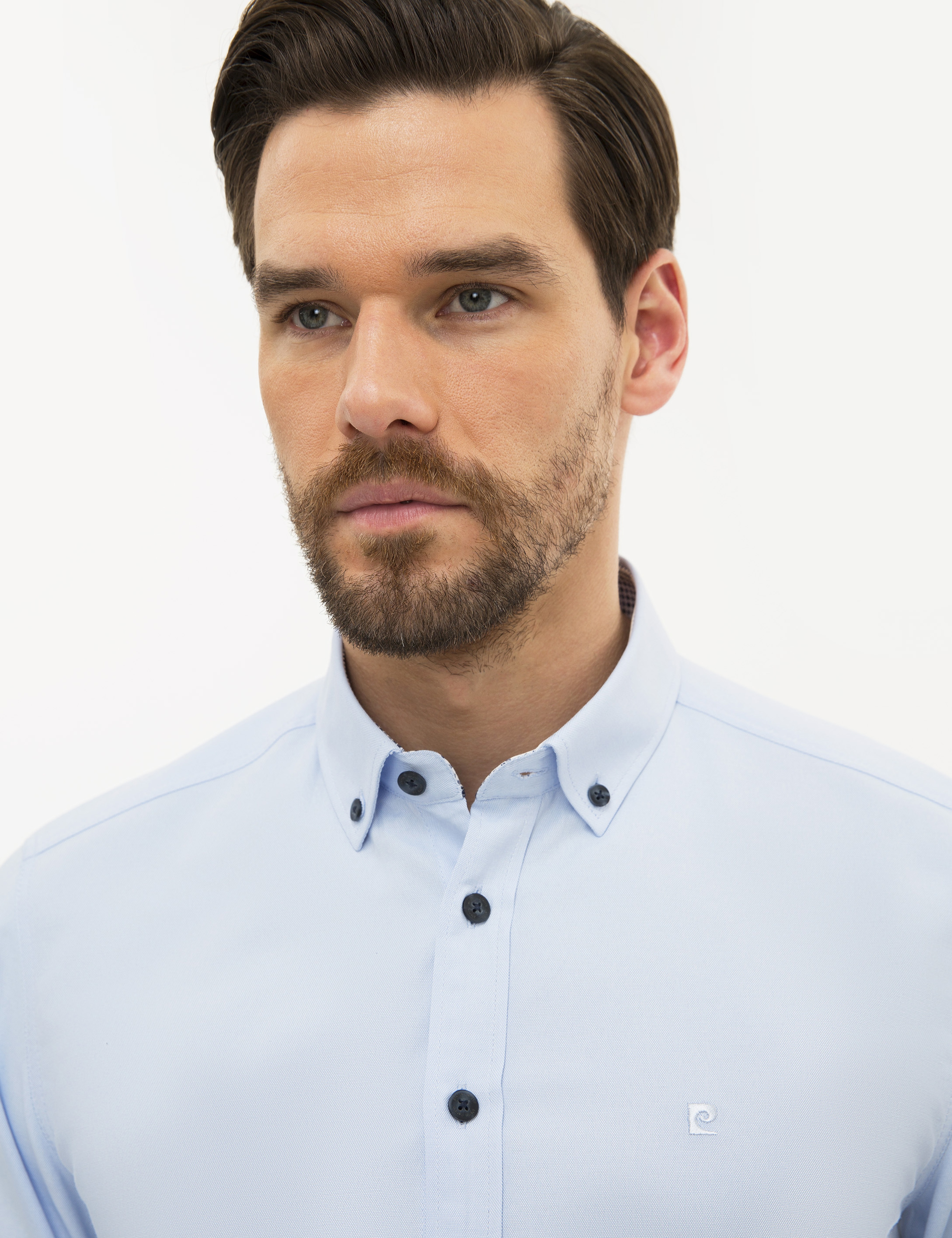 Açık Mavi Slim Fit Oxford Gömlek