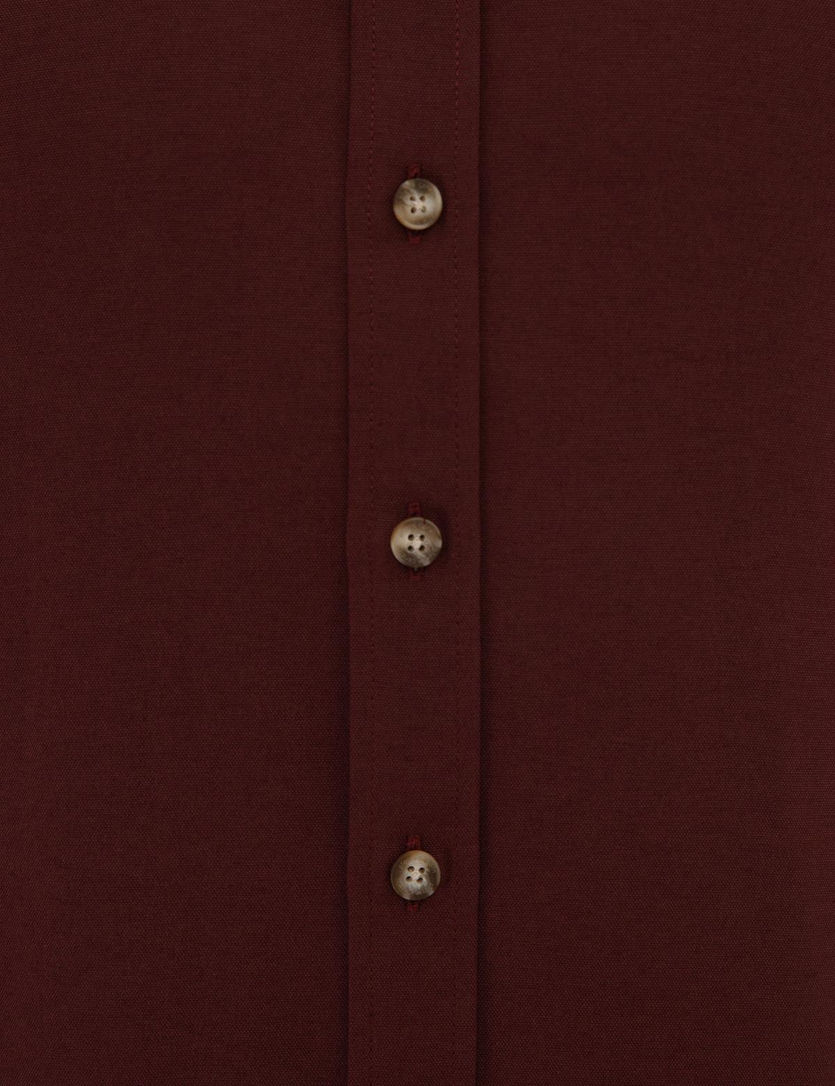 Bordo Slim Fit Uzun Kollu Gömlek - 50219310067