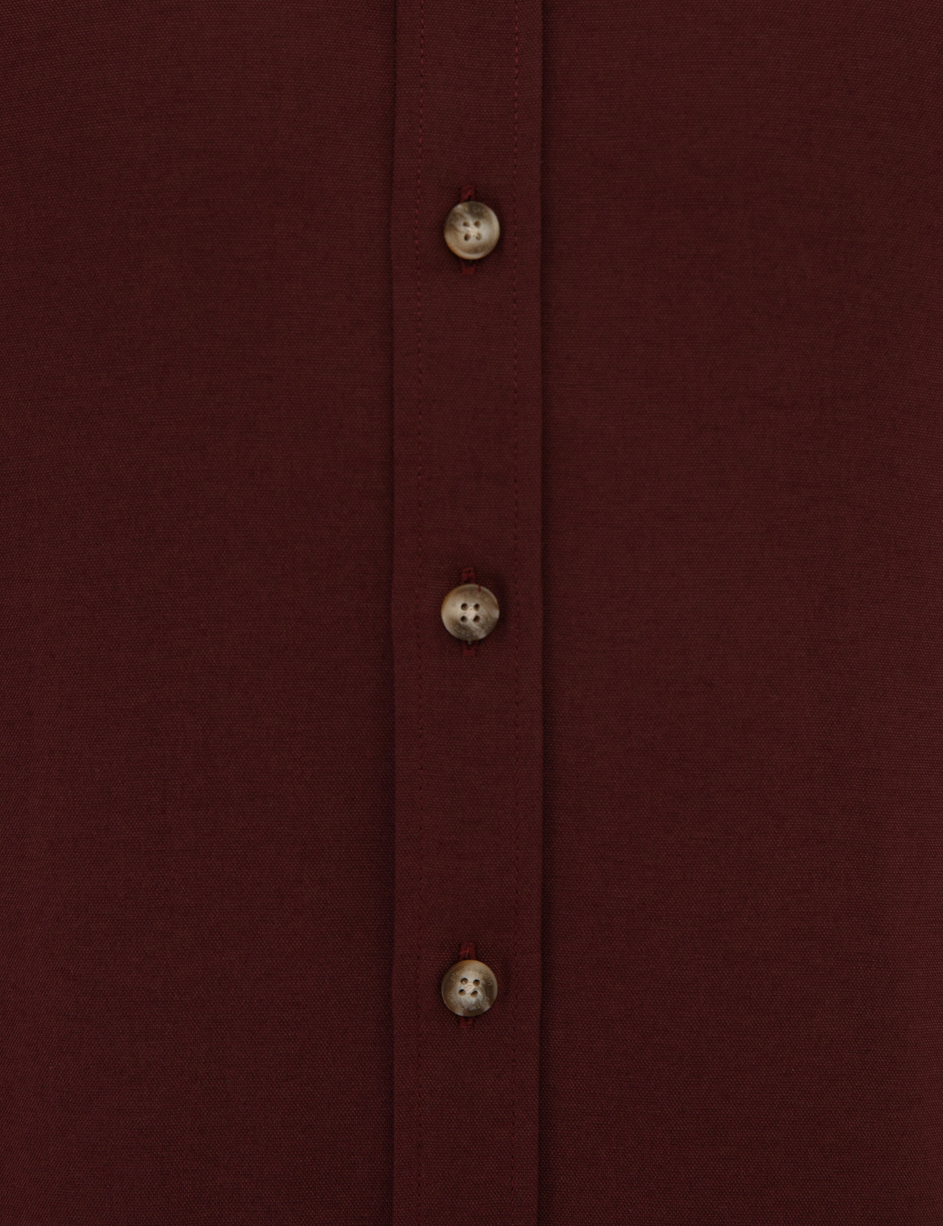 Bordo Slim Fit Uzun Kollu Gömlek