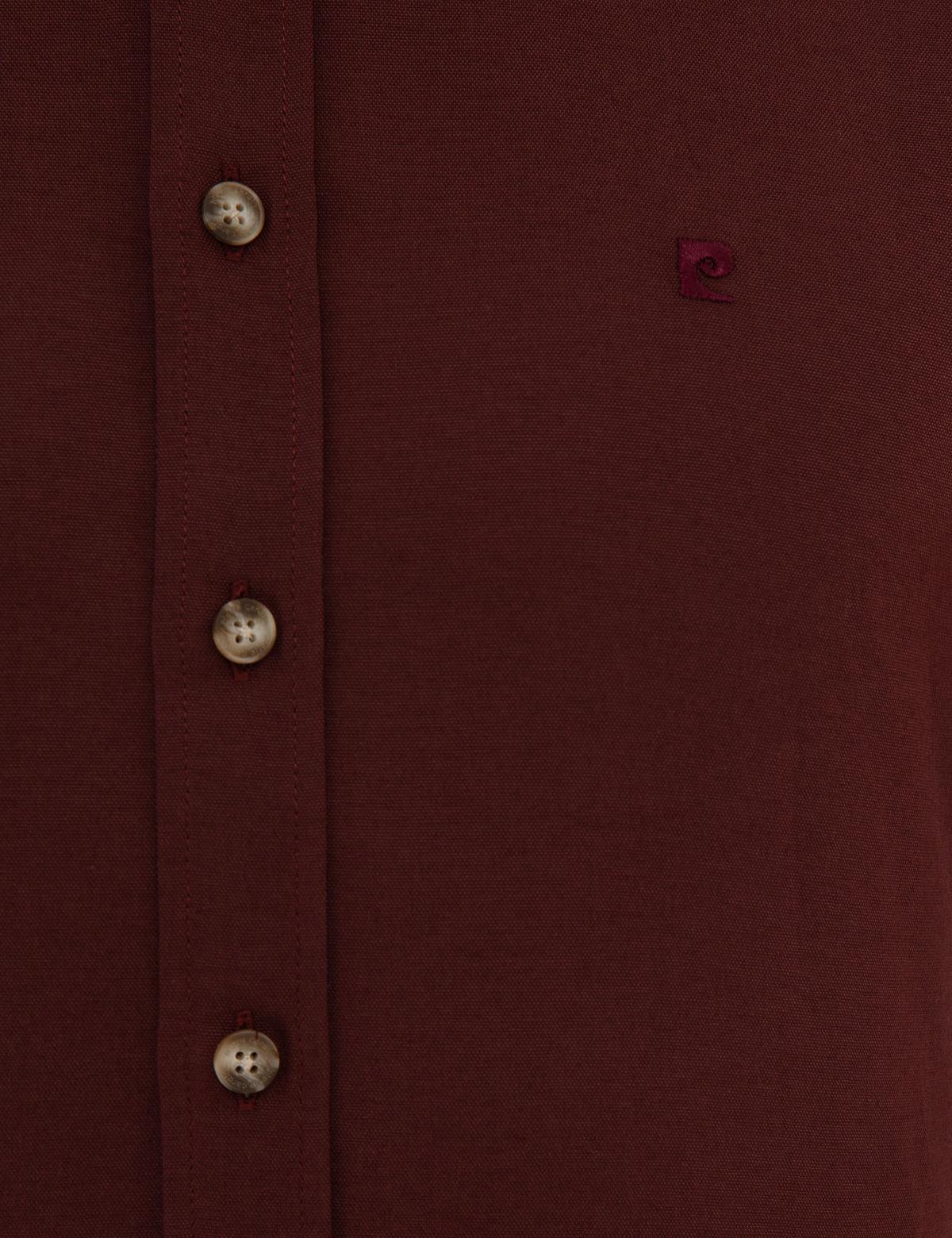 Bordo Slim Fit Uzun Kollu Gömlek - 50219310067