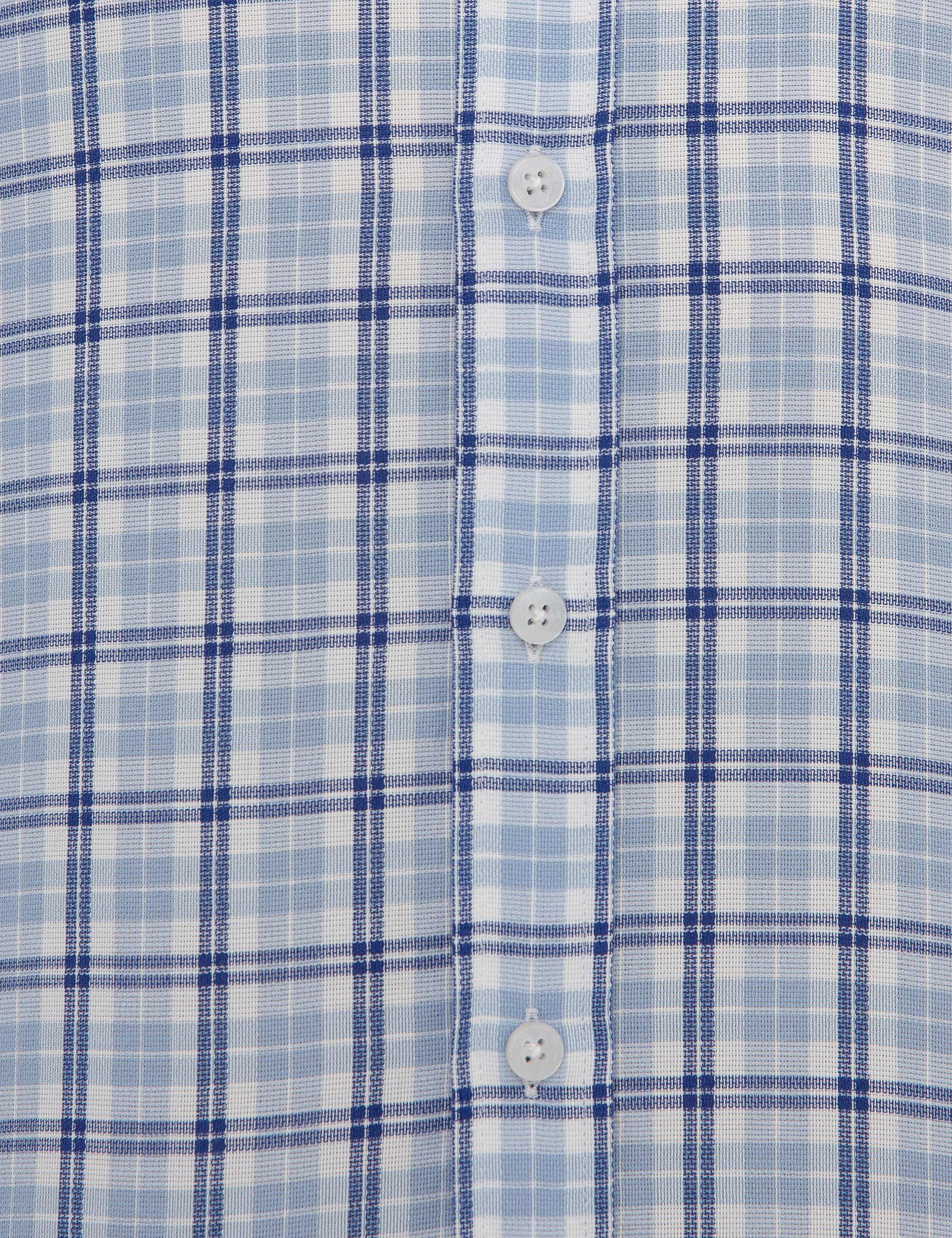 Açık Mavi Regular Fit Uzun Kollu Gömlek - Image 6