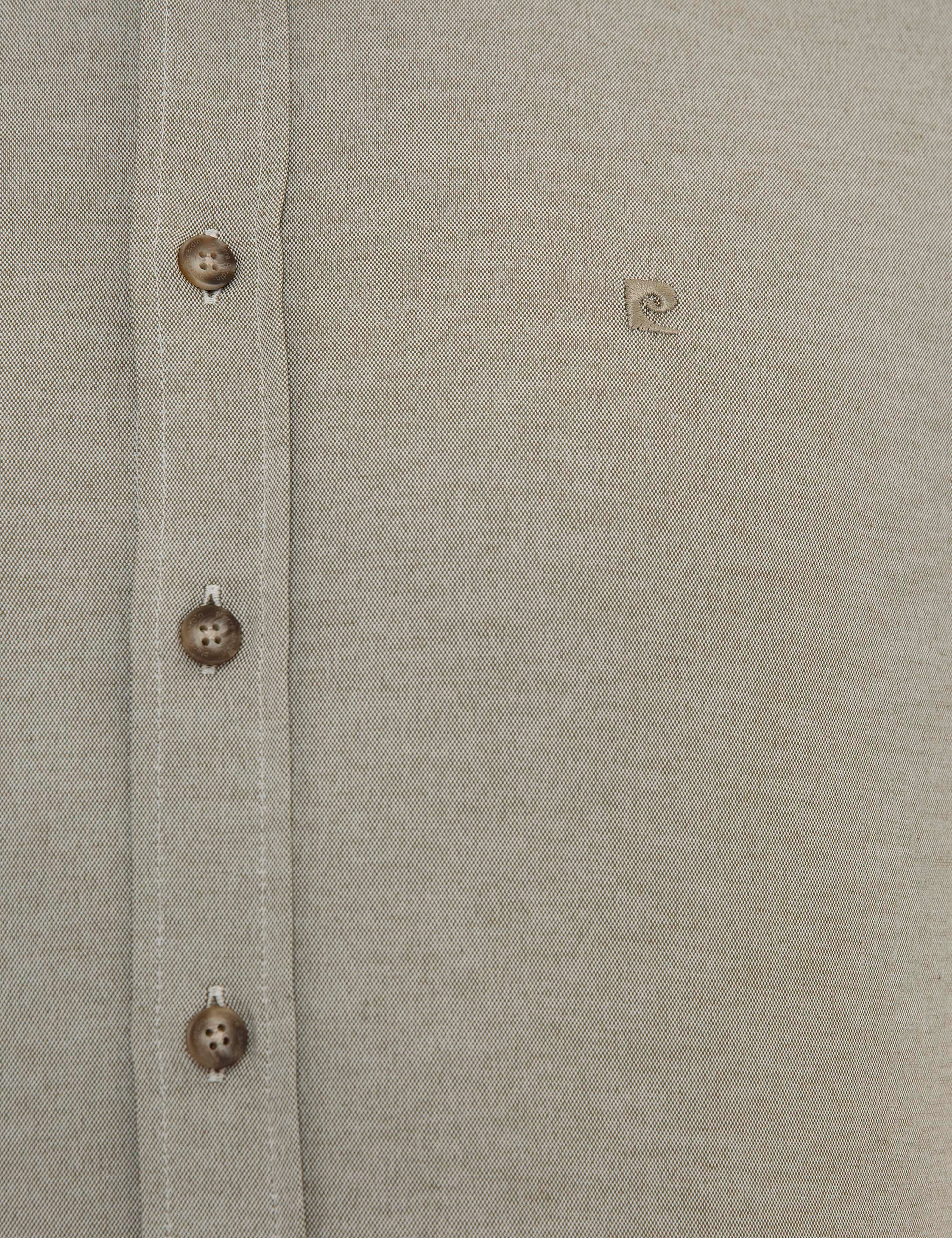 Haki Slim Fit Oxford Gömlek