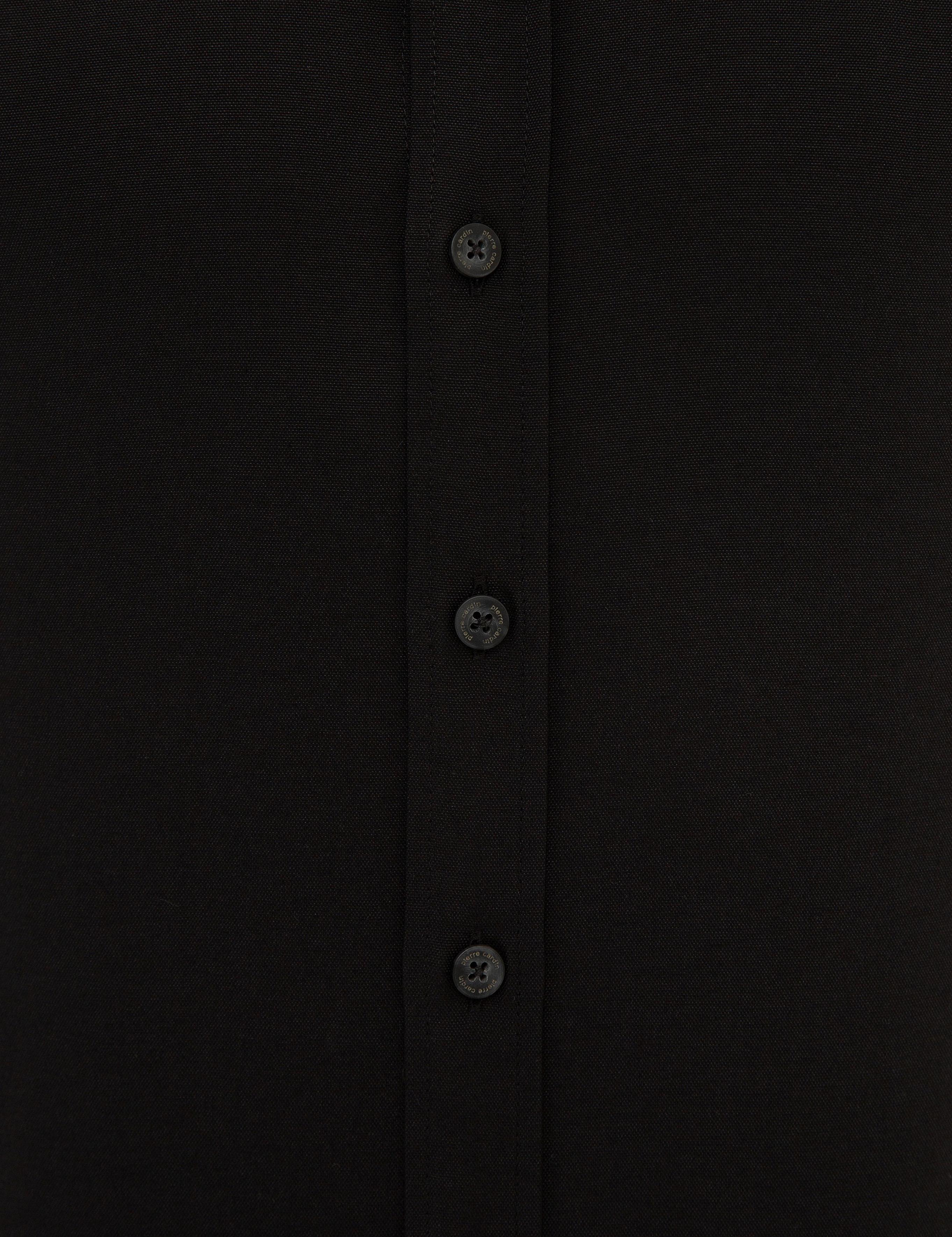 Siyah Slim Fit Oxford Gömlek