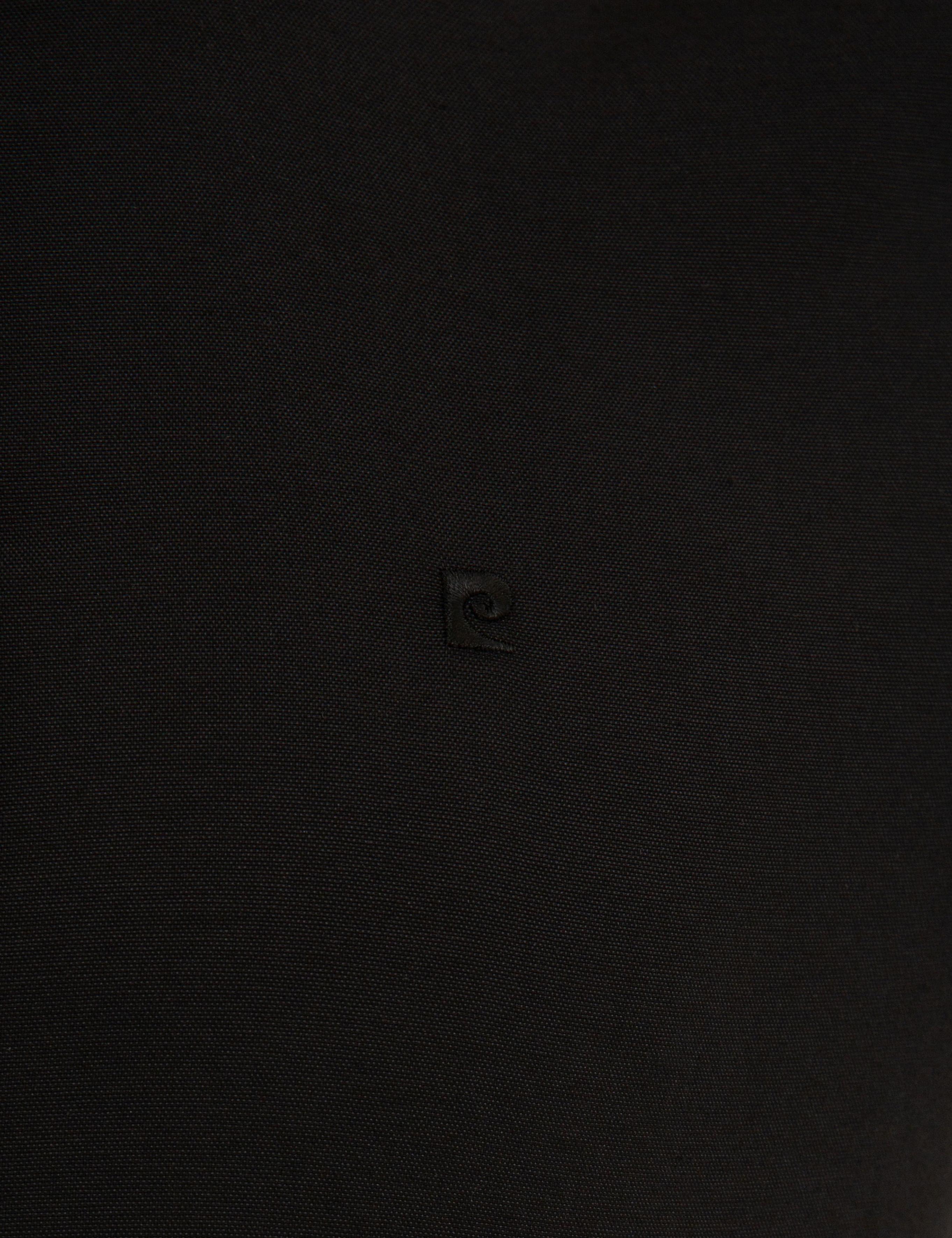 Siyah Slim Fit Oxford Gömlek